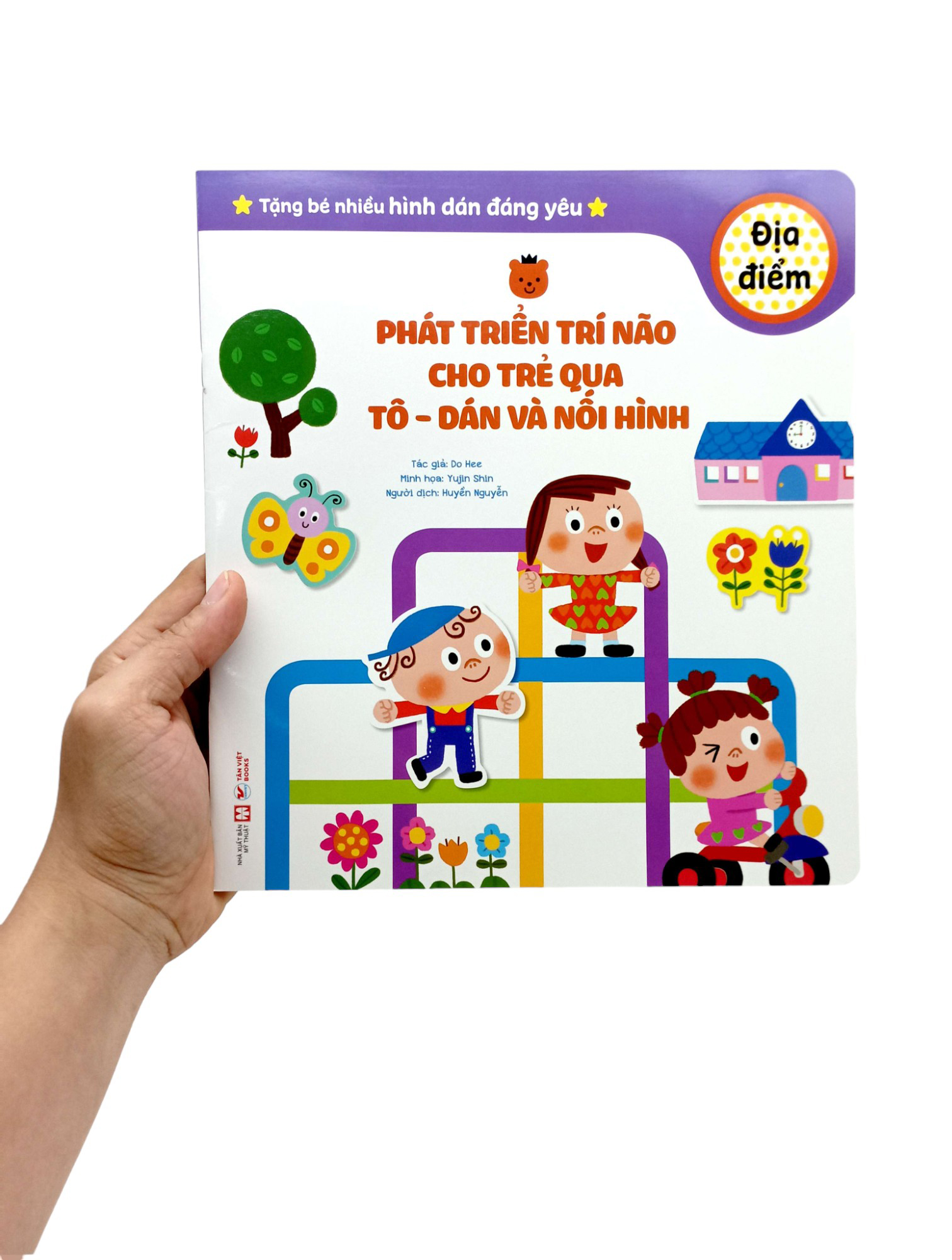 phát triển trí não cho trẻ qua tô - dán và nối hình - địa điểm