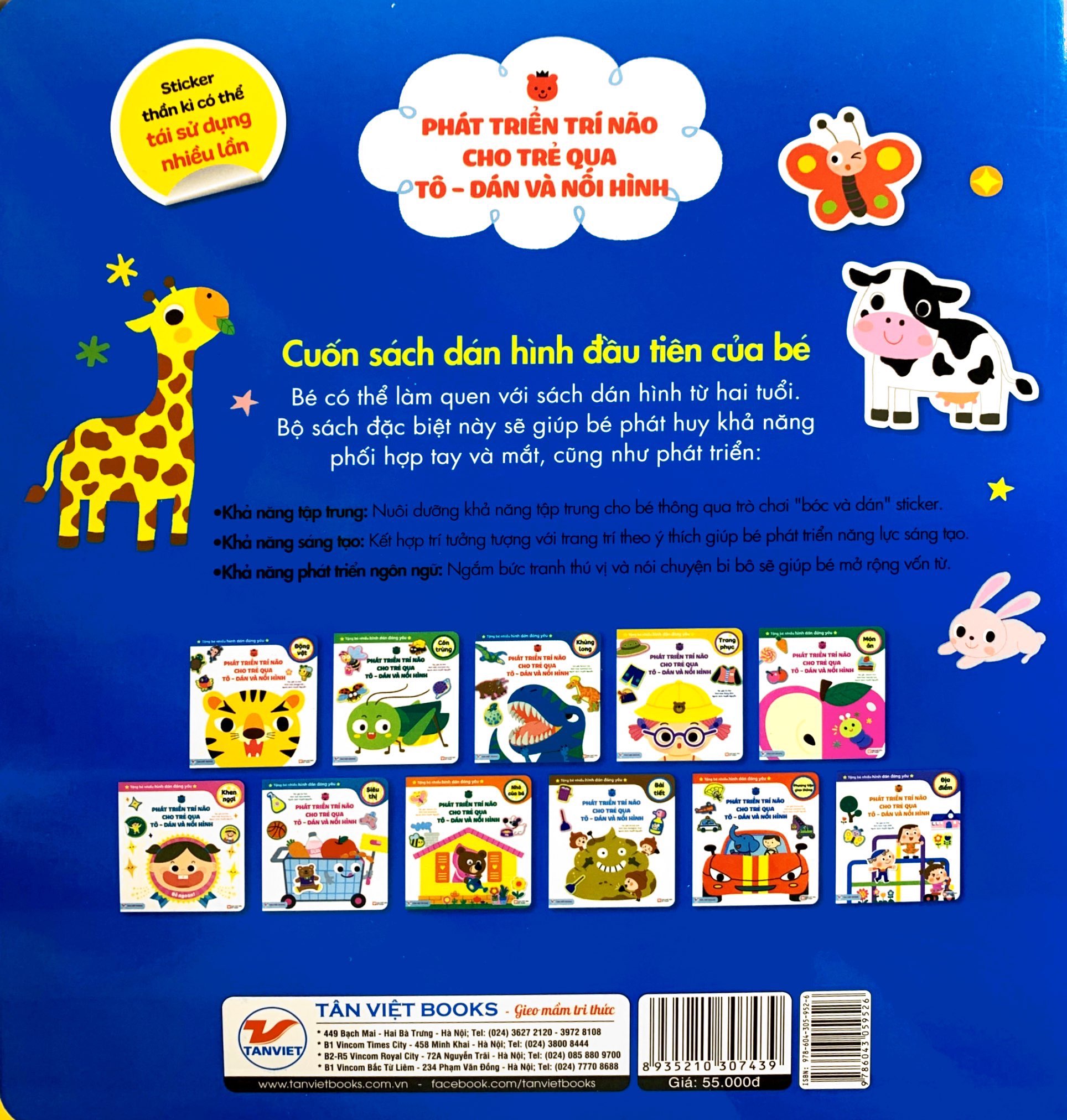 phát triển trí não cho trẻ qua tô-dán và nối hình - động vật