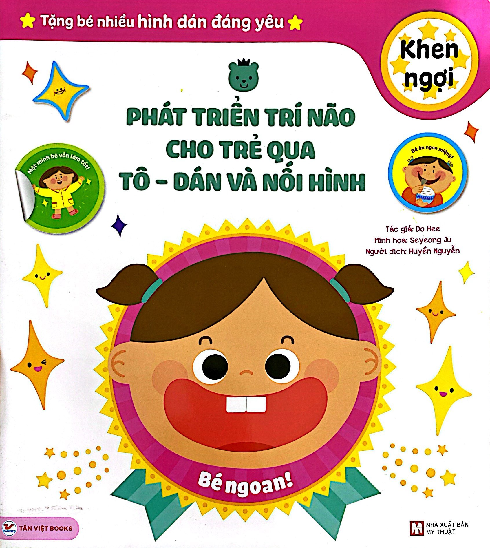 phát triển trí não cho trẻ qua tô-dán và nối hình - khen ngợi