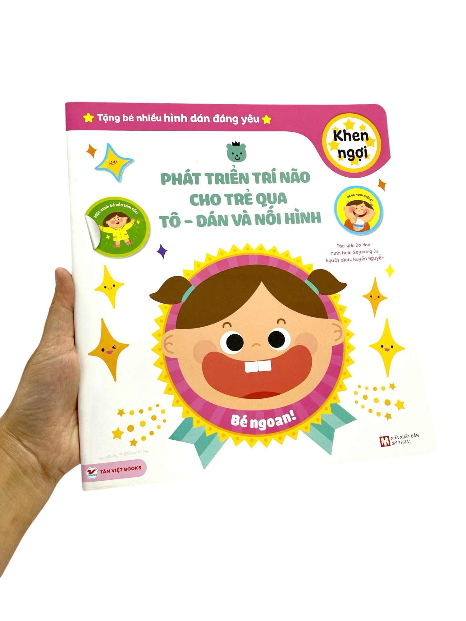 phát triển trí não cho trẻ qua tô-dán và nối hình - khen ngợi