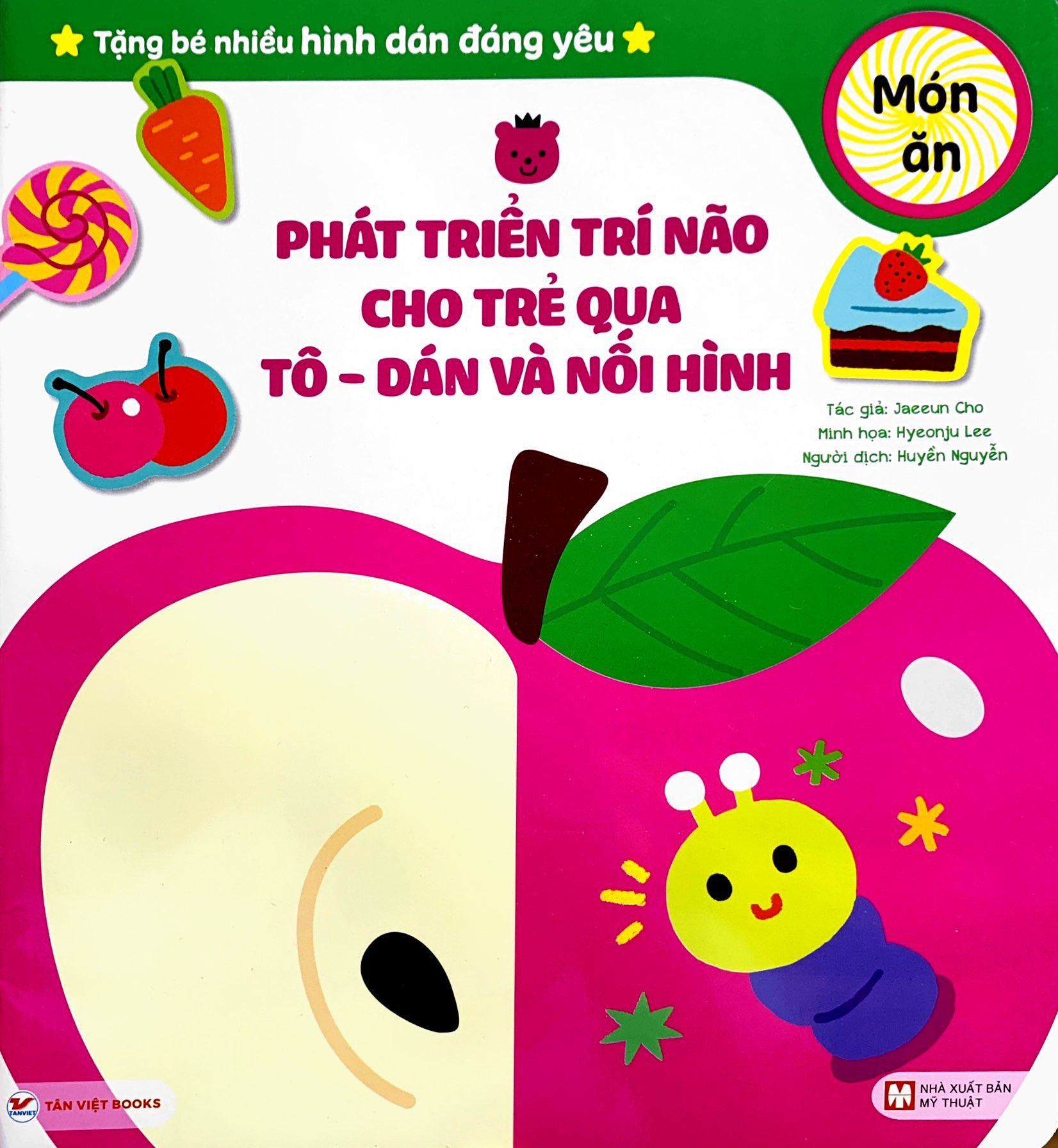 phát triển trí não cho trẻ qua tô-dán và nối hình - món ăn