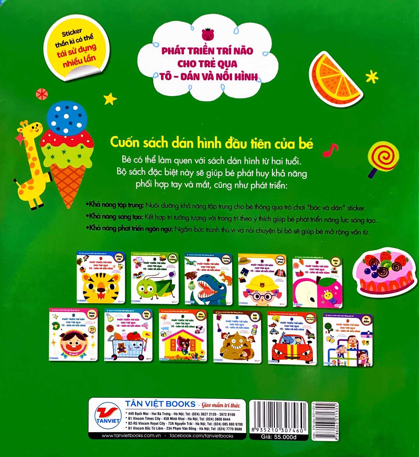 phát triển trí não cho trẻ qua tô-dán và nối hình - món ăn