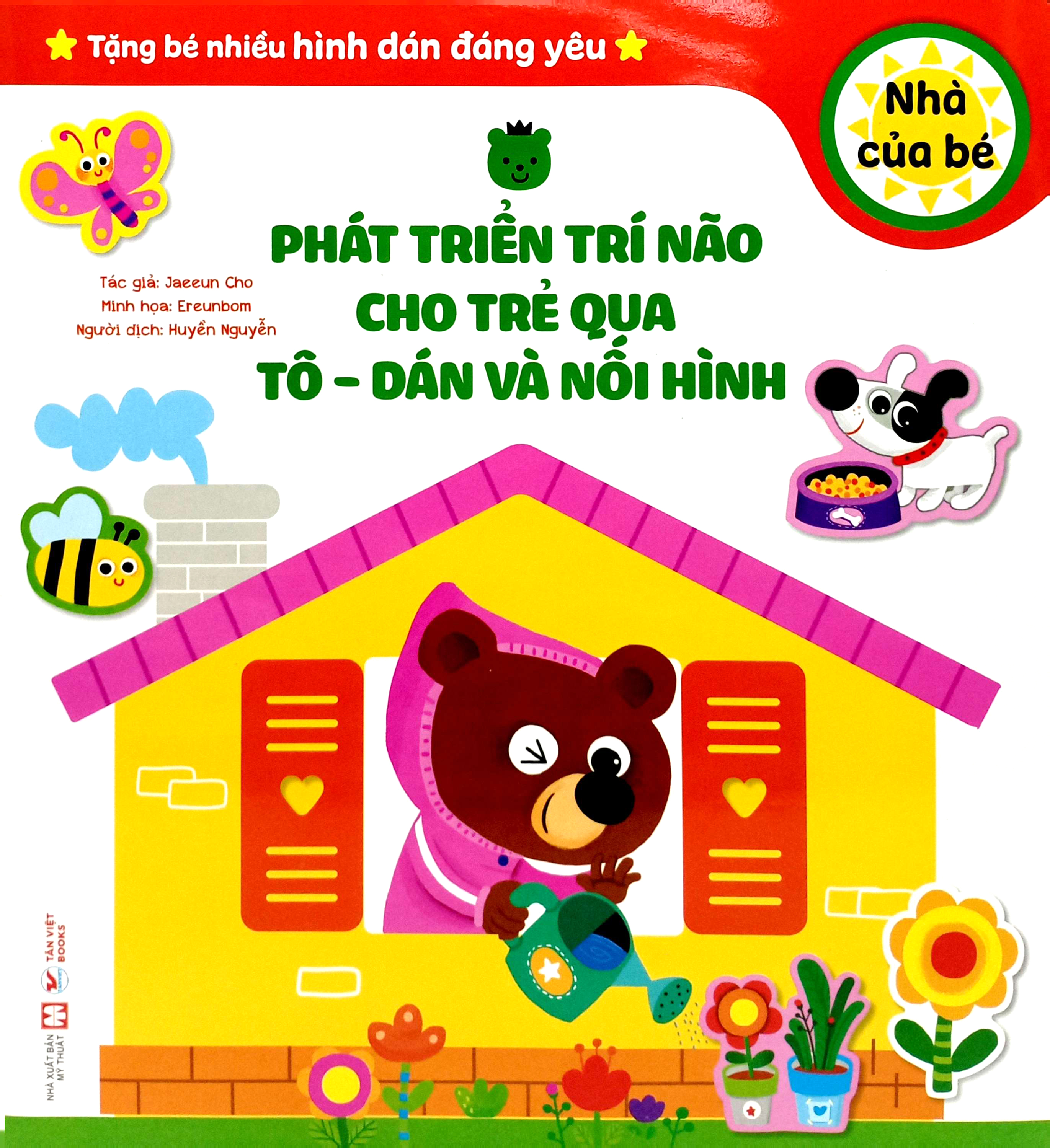 phát triển trí não cho trẻ qua tô - dán và nối hình - nhà của bé