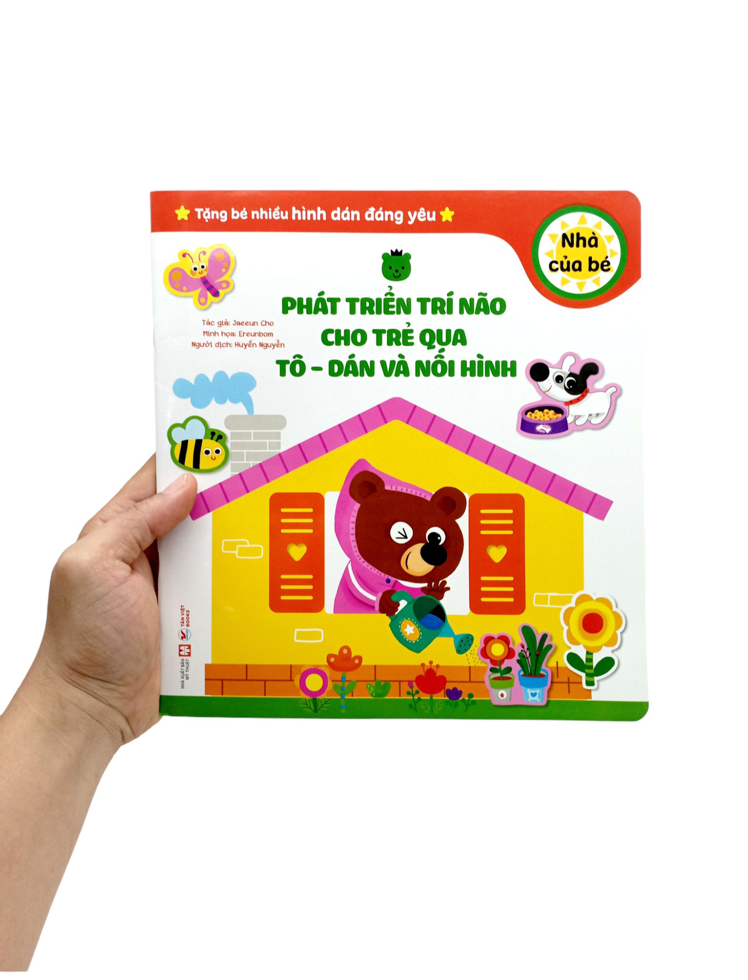 phát triển trí não cho trẻ qua tô - dán và nối hình - nhà của bé