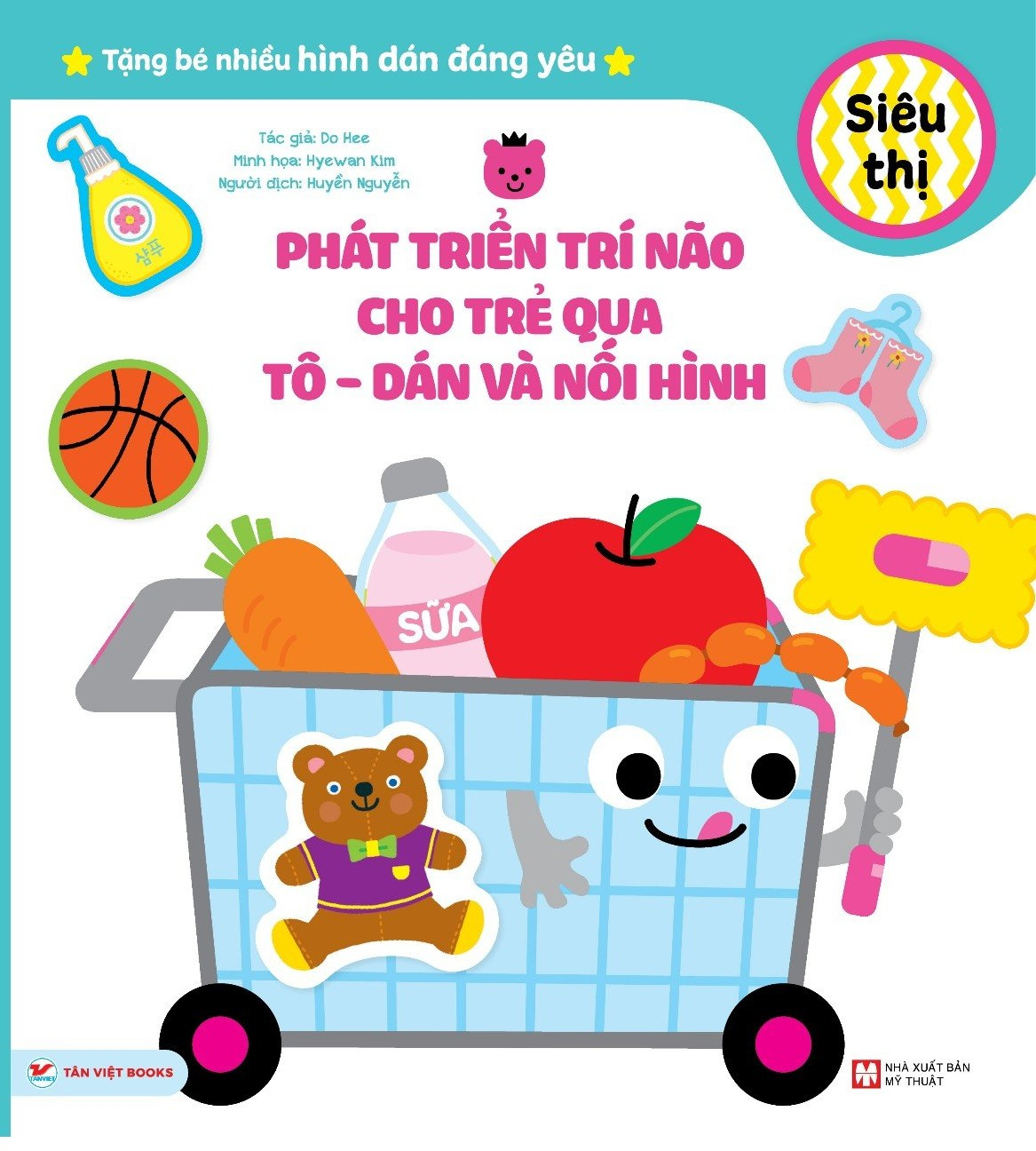 phát triển trí não cho trẻ qua tô - dán và nối hình - siêu thị