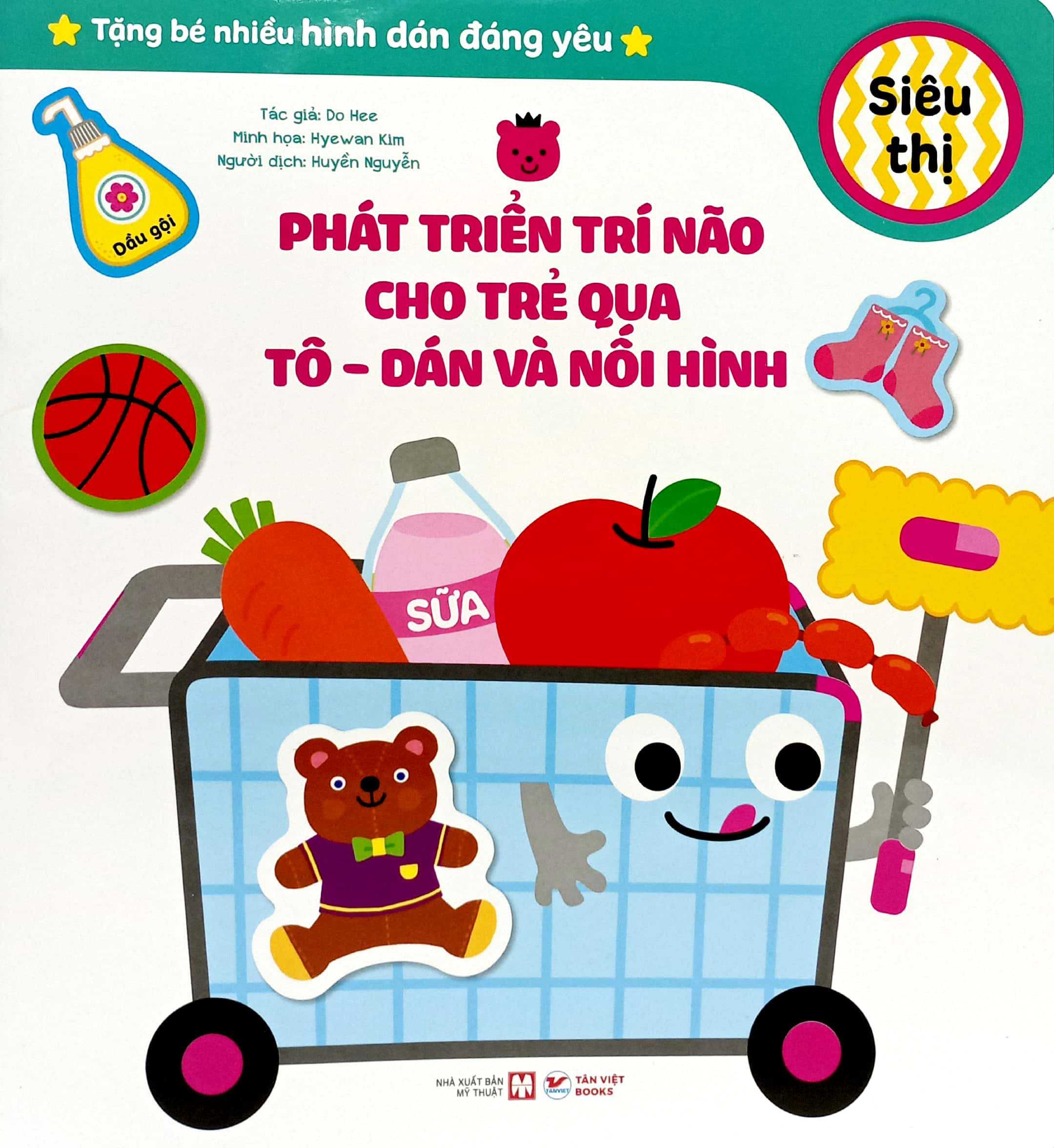 phát triển trí não cho trẻ qua tô - dán và nối hình - siêu thị