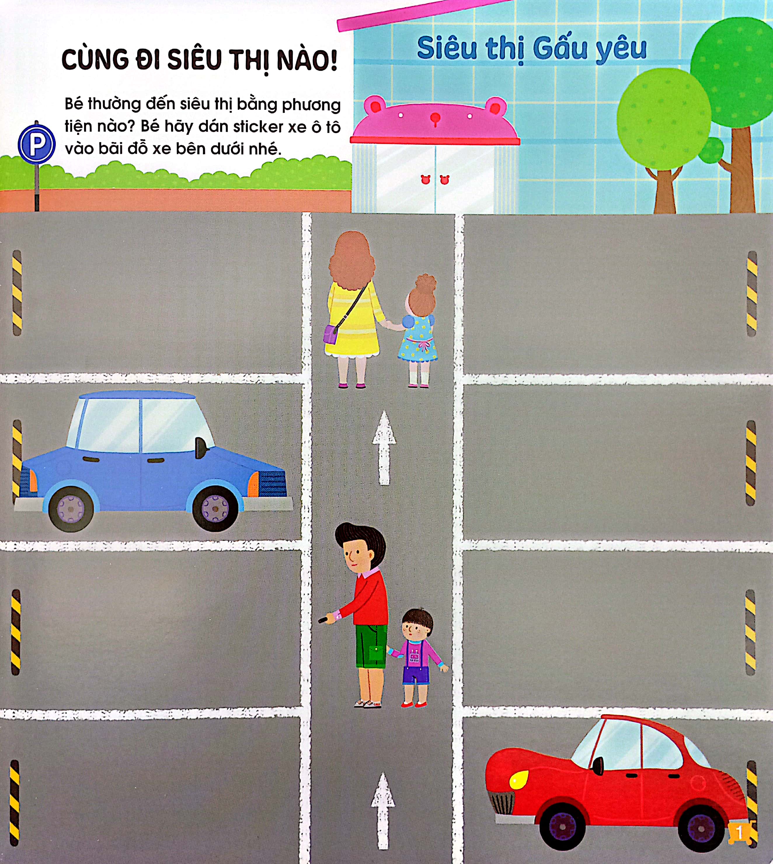 phát triển trí não cho trẻ qua tô - dán và nối hình - siêu thị