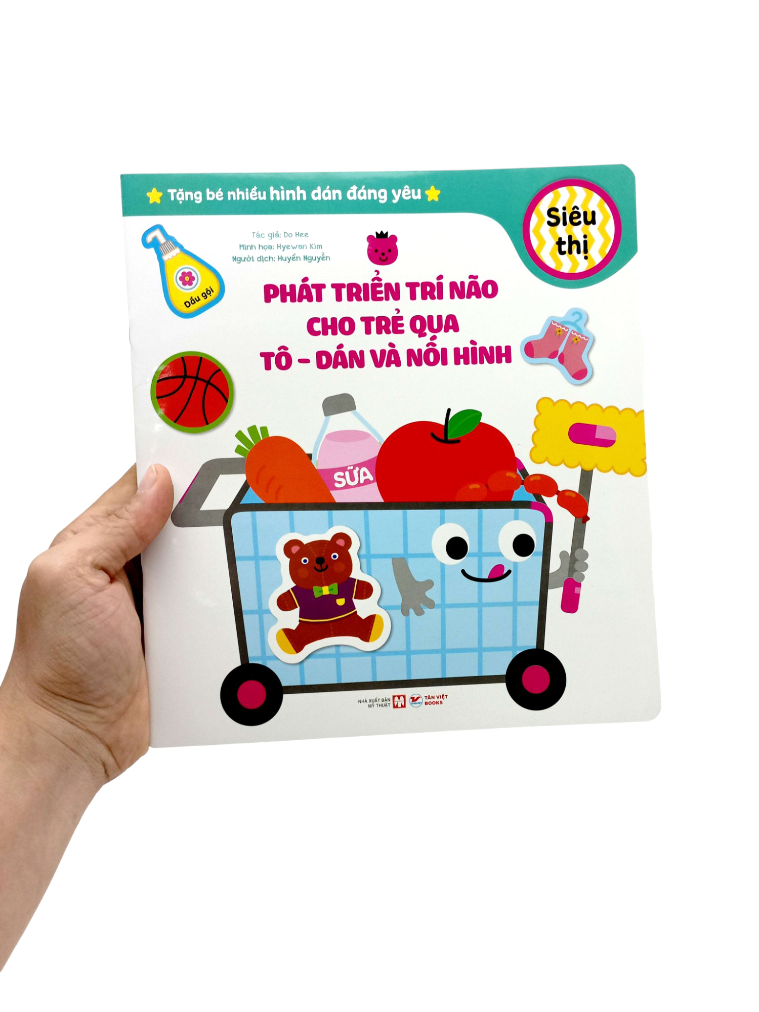 phát triển trí não cho trẻ qua tô - dán và nối hình - siêu thị