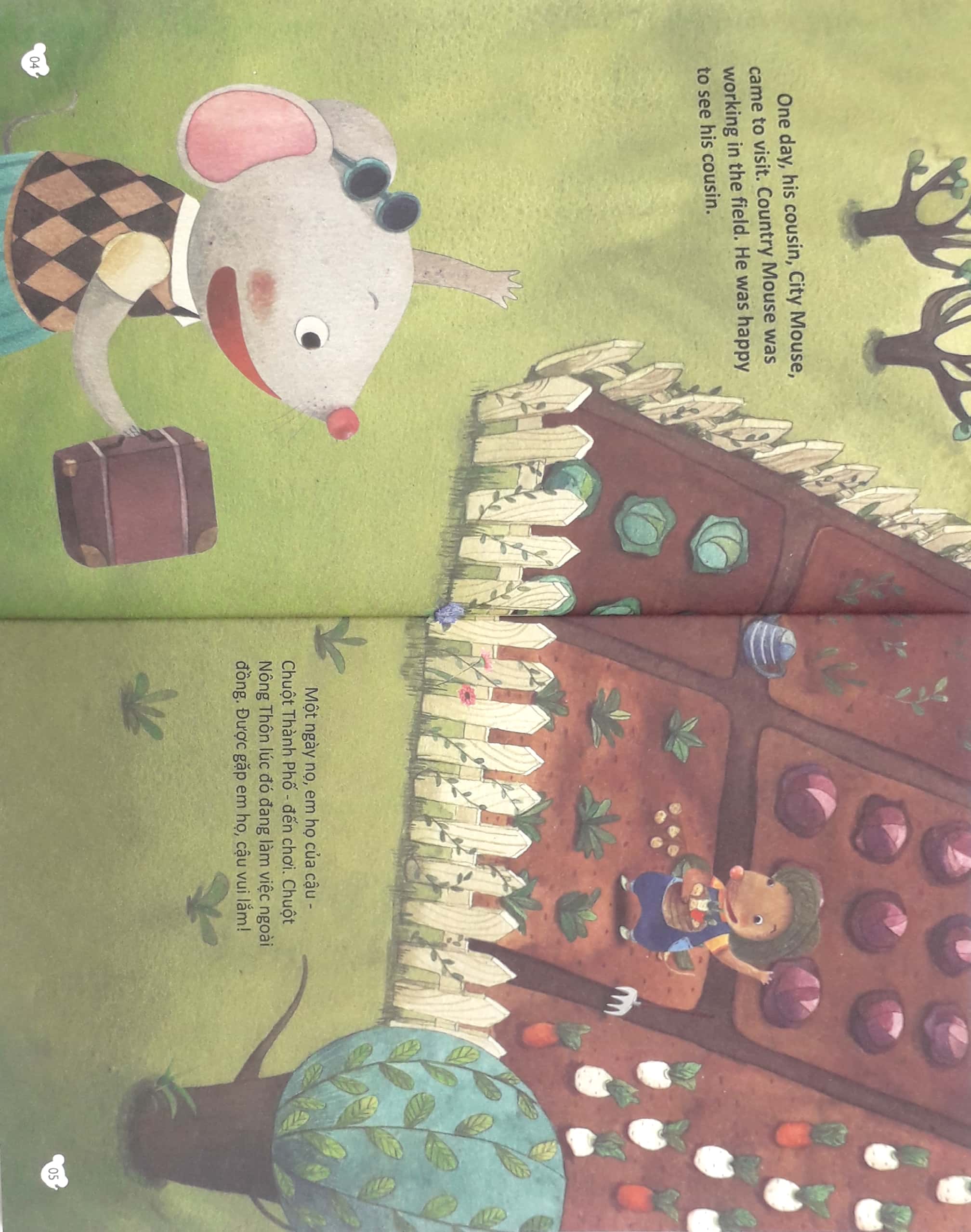 phát triển trí thông minh ngôn ngữ - chuột nông thôn, chuột thành phố (tái bản 2019)