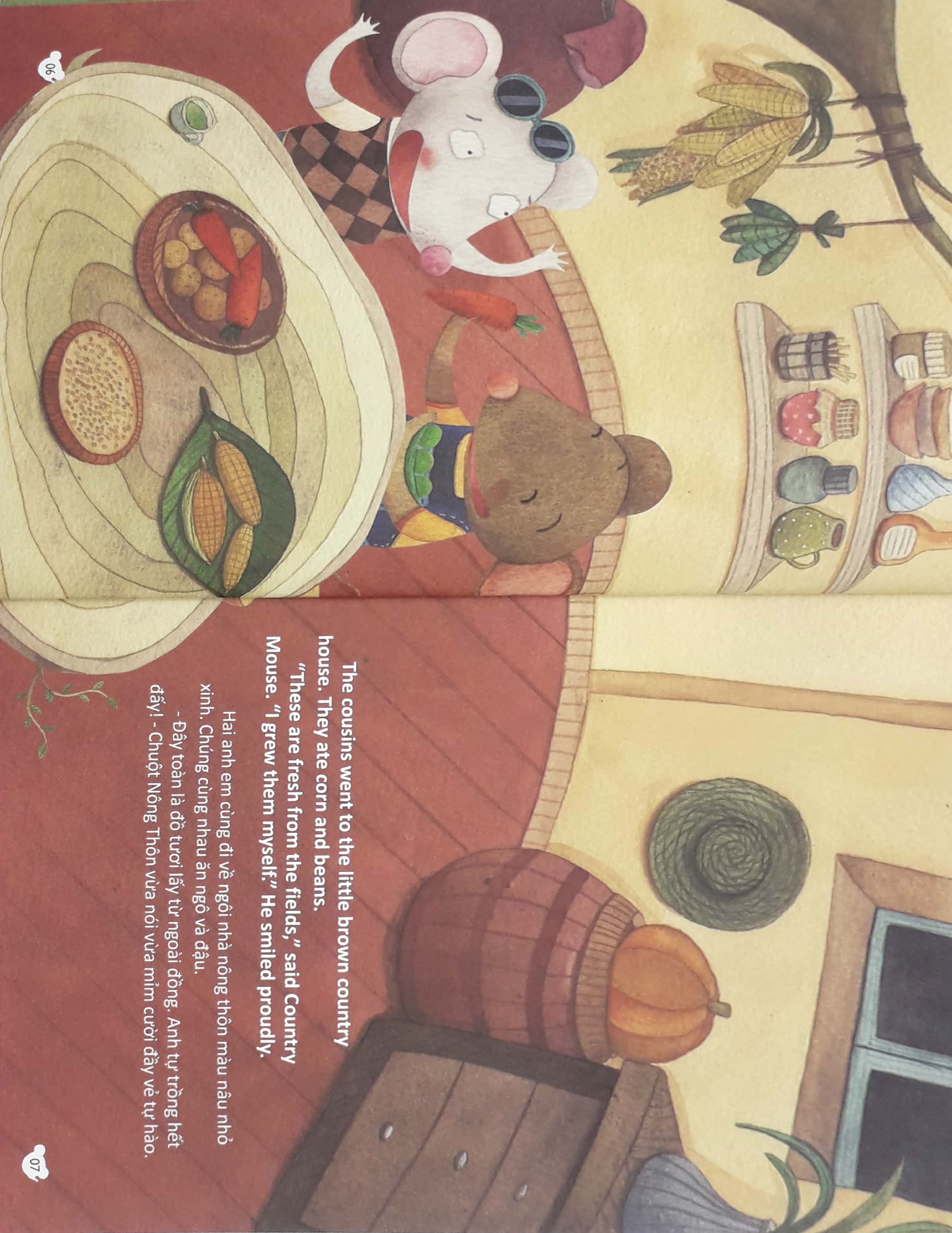 phát triển trí thông minh ngôn ngữ - chuột nông thôn, chuột thành phố (tái bản 2019)