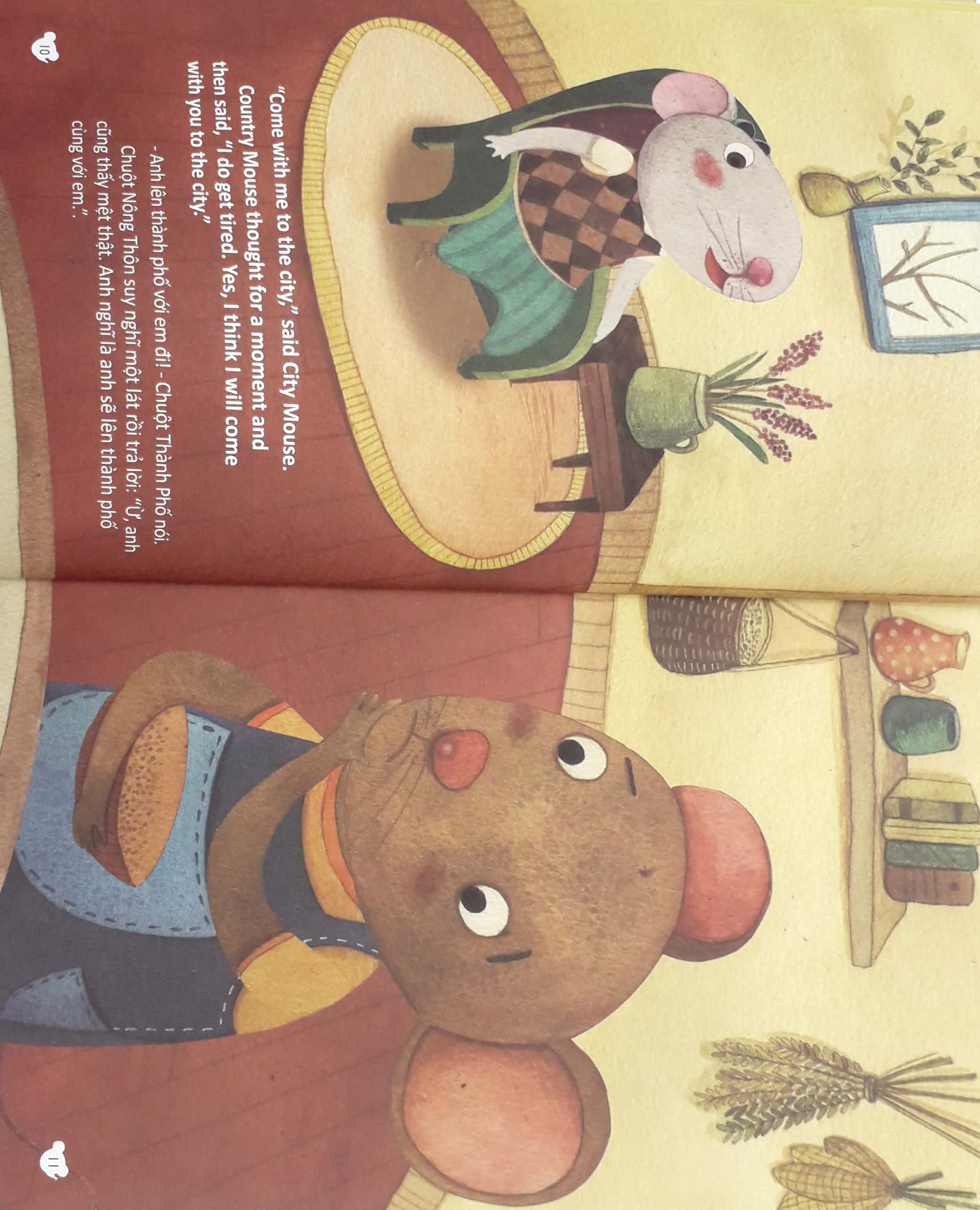 phát triển trí thông minh ngôn ngữ - chuột nông thôn, chuột thành phố (tái bản 2019)