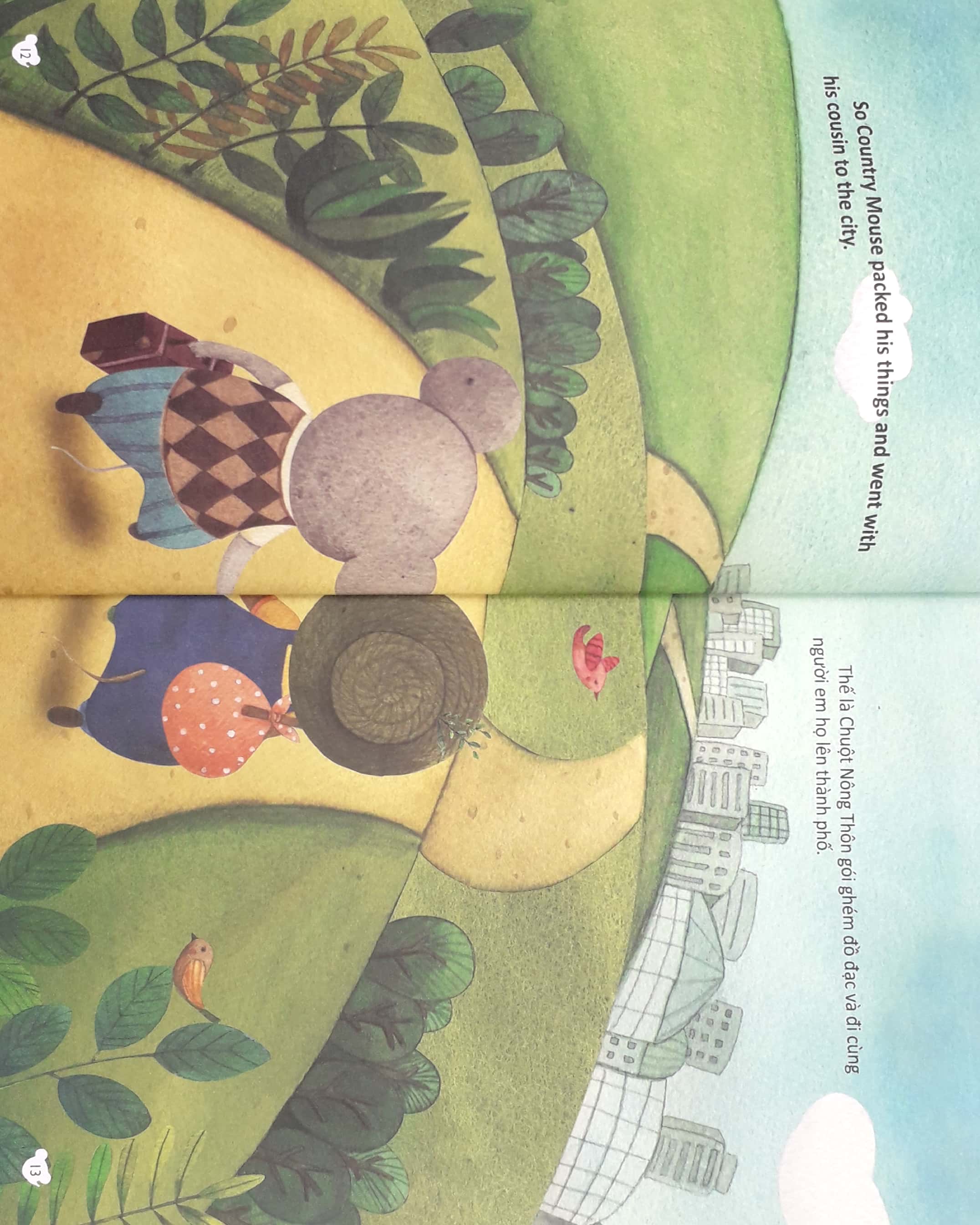 phát triển trí thông minh ngôn ngữ - chuột nông thôn, chuột thành phố (tái bản 2019)