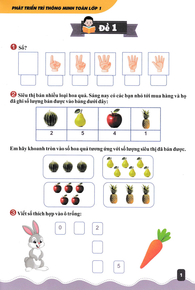 phát triển trí thông minh toán 1 (tái bản 2023)