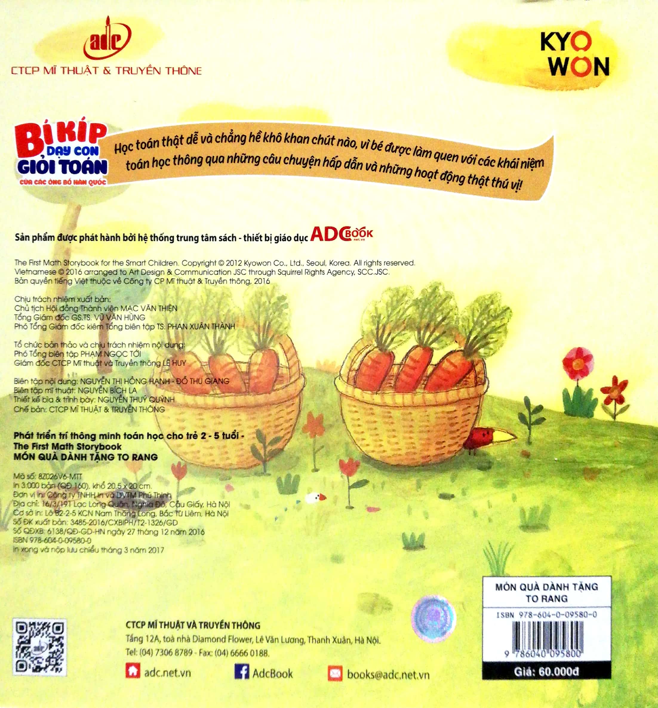 phát triển trí thông minh toán học cho trẻ 2-5 tuổi - món quà dành tặng to rang