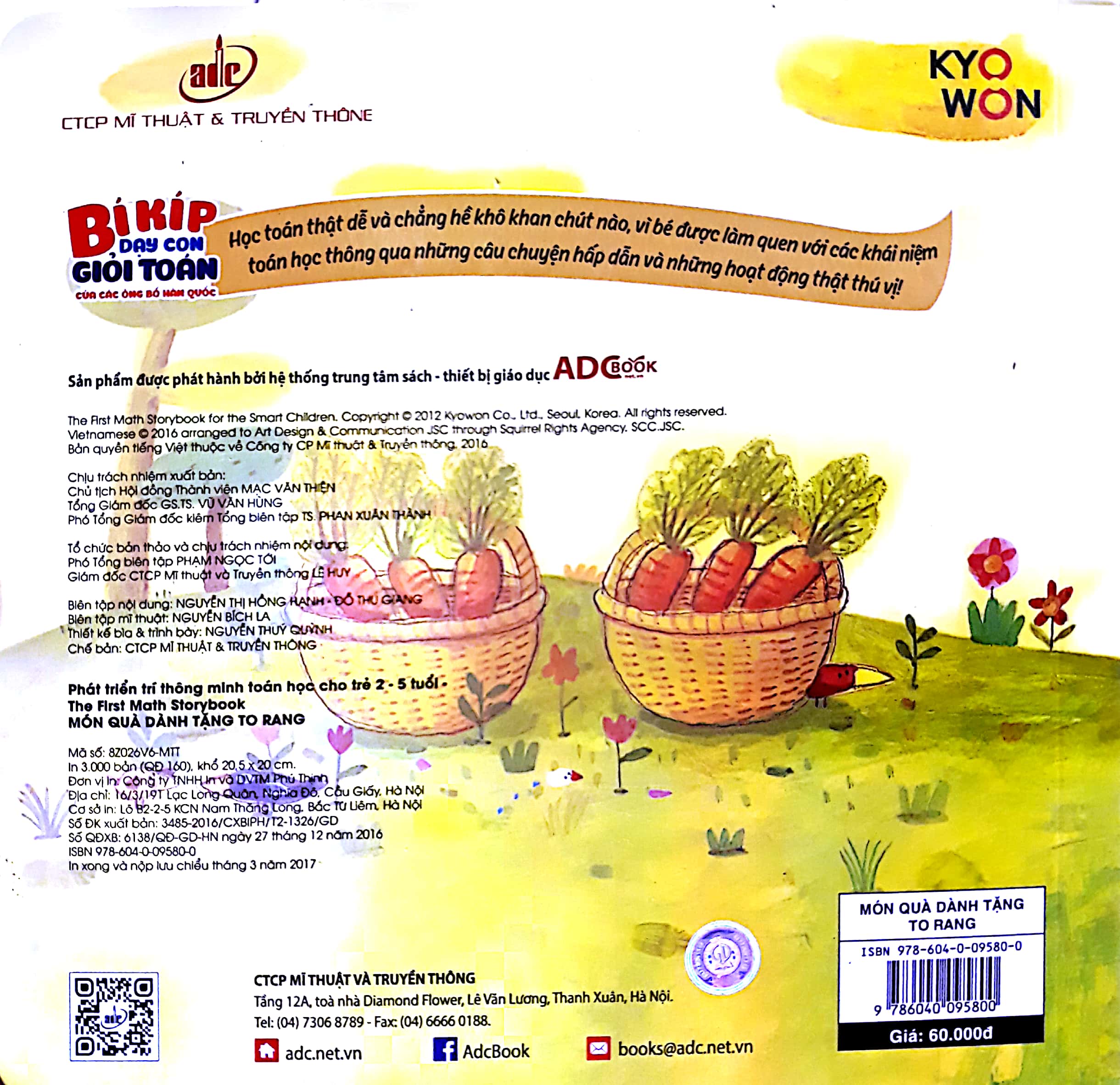 phát triển trí thông minh toán học cho trẻ 2-5 tuổi - món quà dành tặng to rang