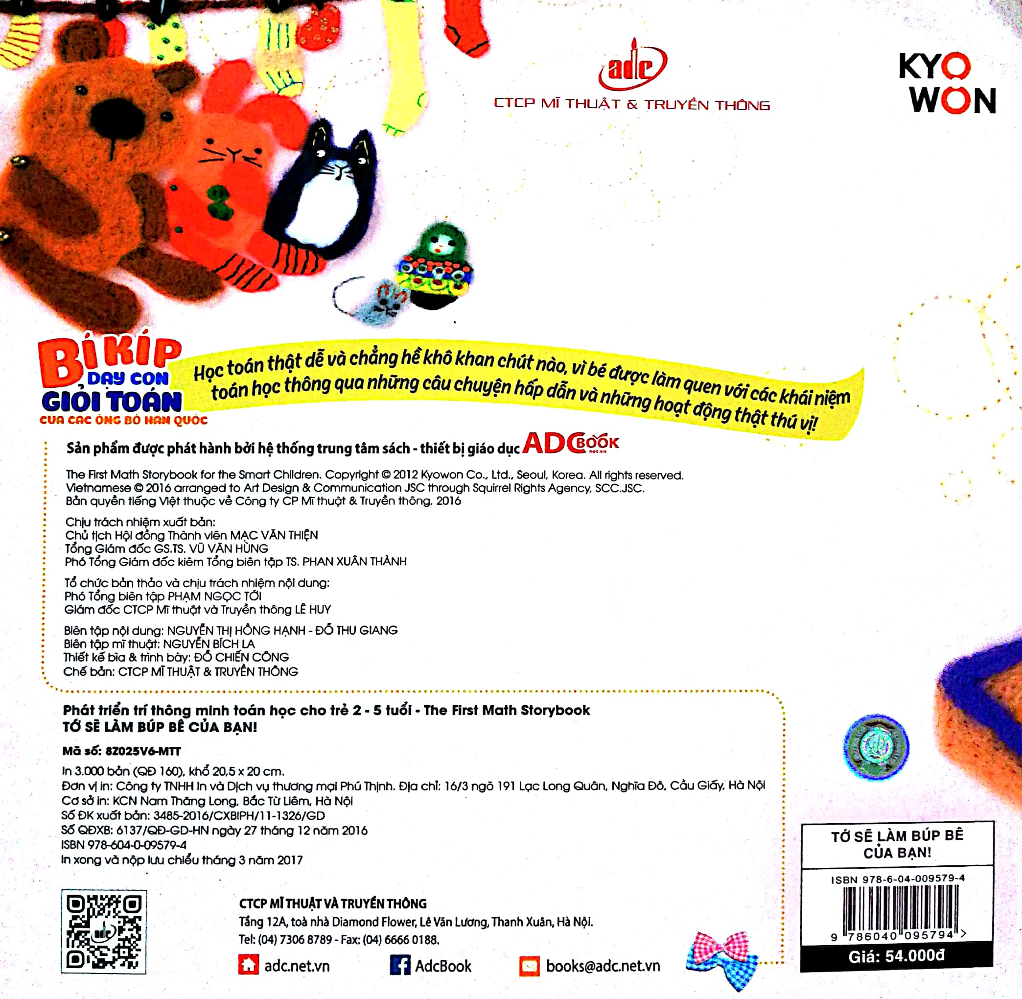 phát triển trí thông minh toán học cho trẻ 2-5 tuổi - tớ sẽ làm búp bê của bạn!