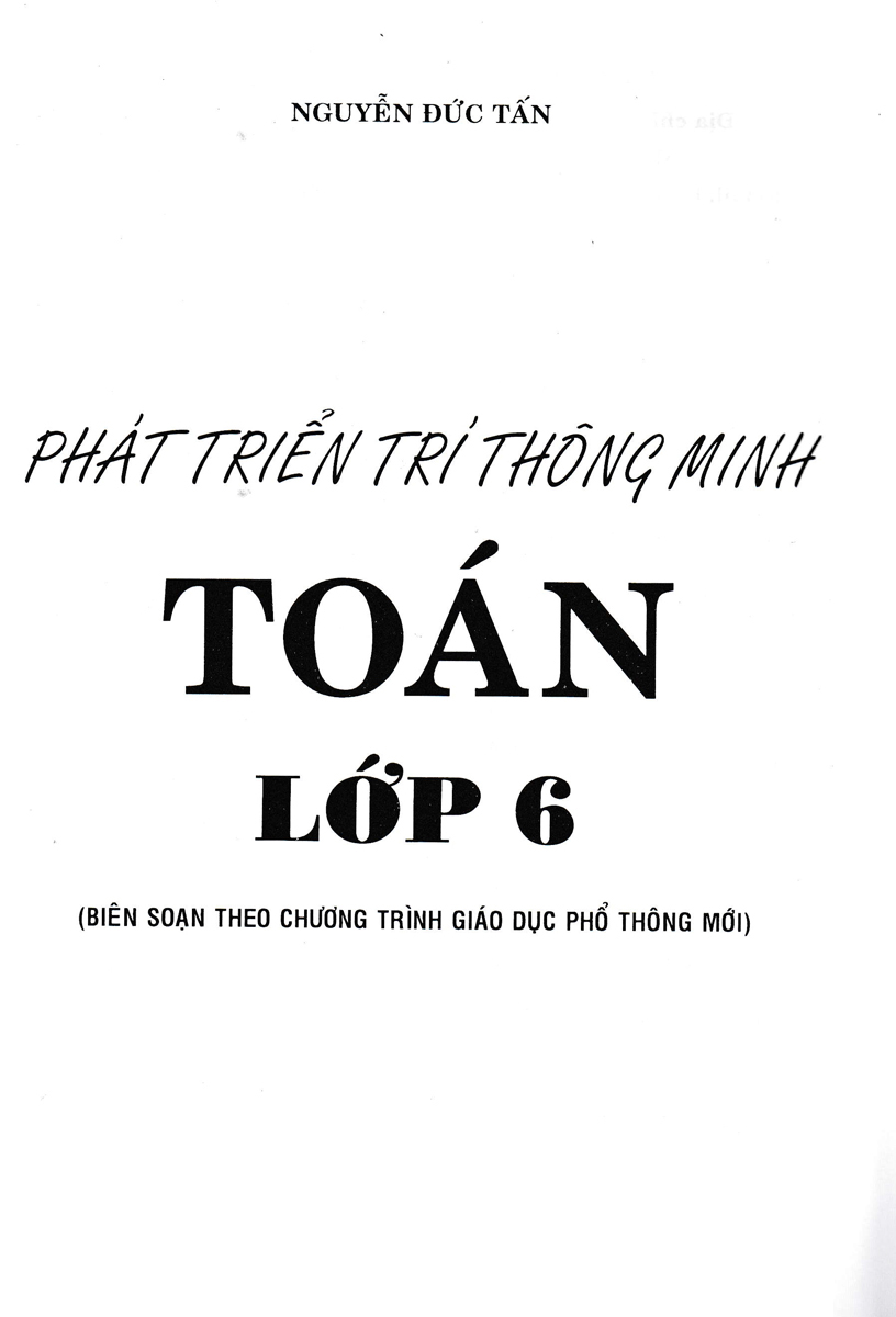 Phat Trien Tri Thong Minh Toan Lop 6