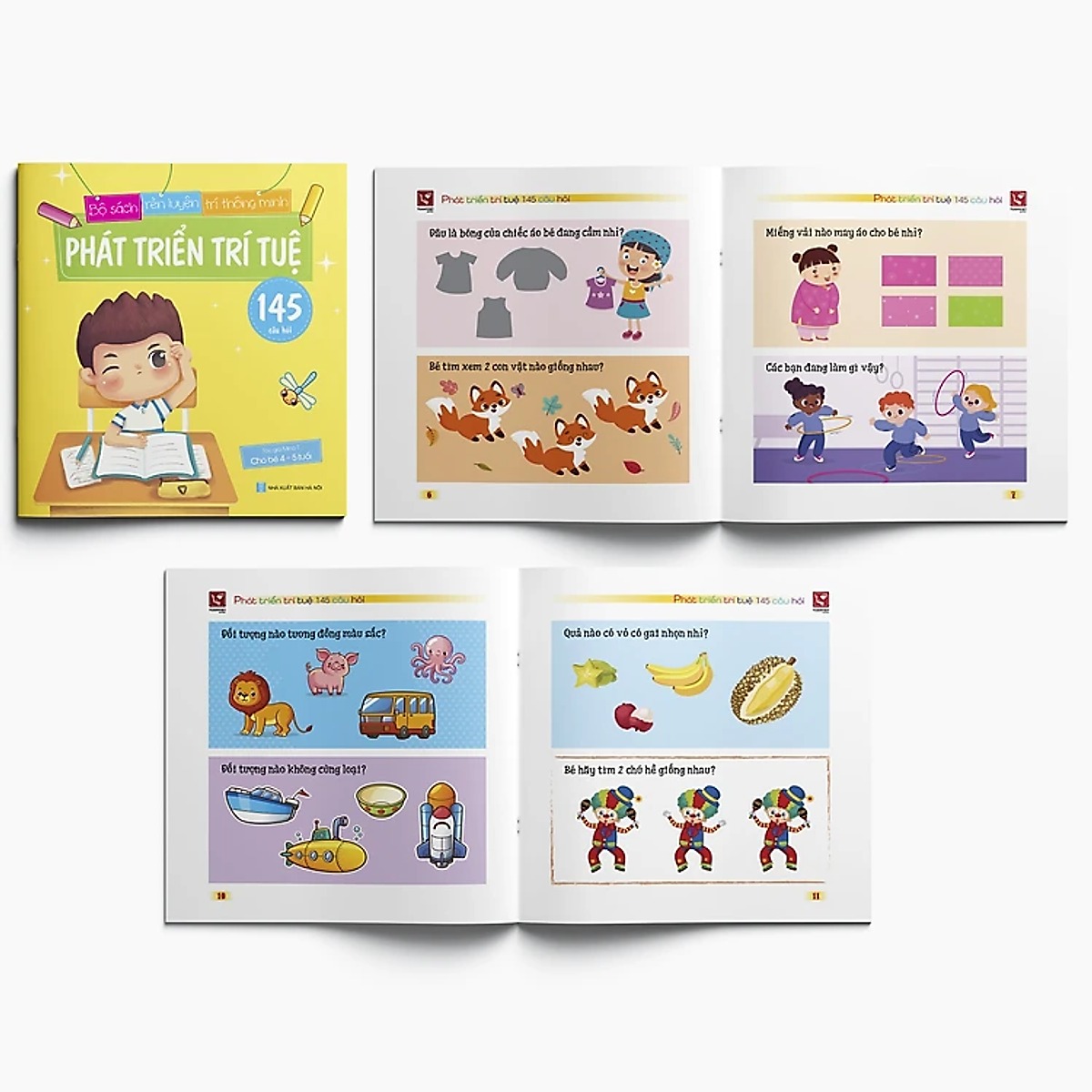 phát triển trí tuệ - 145 câu hỏi - dành cho bé 2-4 tuổi