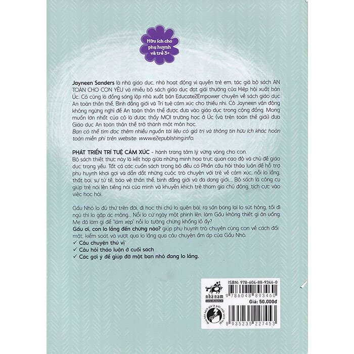 phát triển trí tuệ cảm xúc - gấu ơi, con lo lắng đến chừng nào?