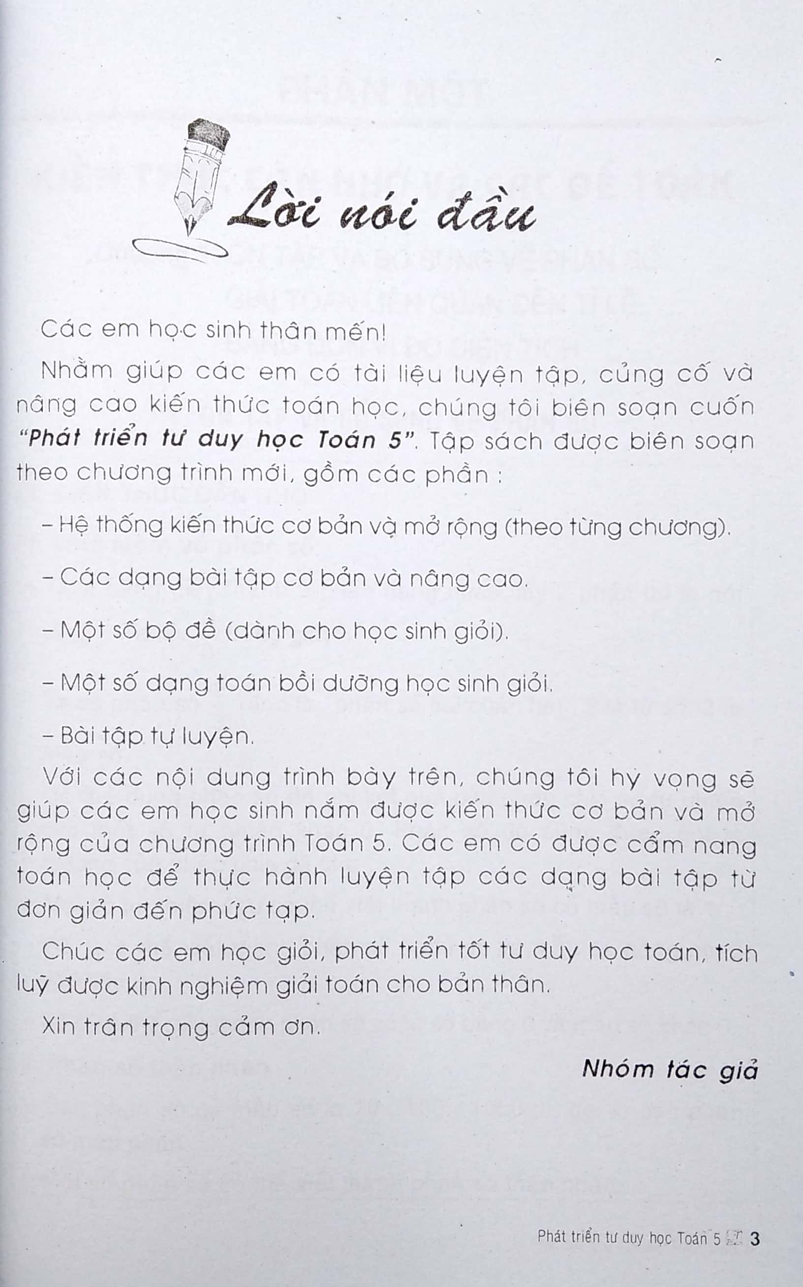 phát triển tư duy học toán 5