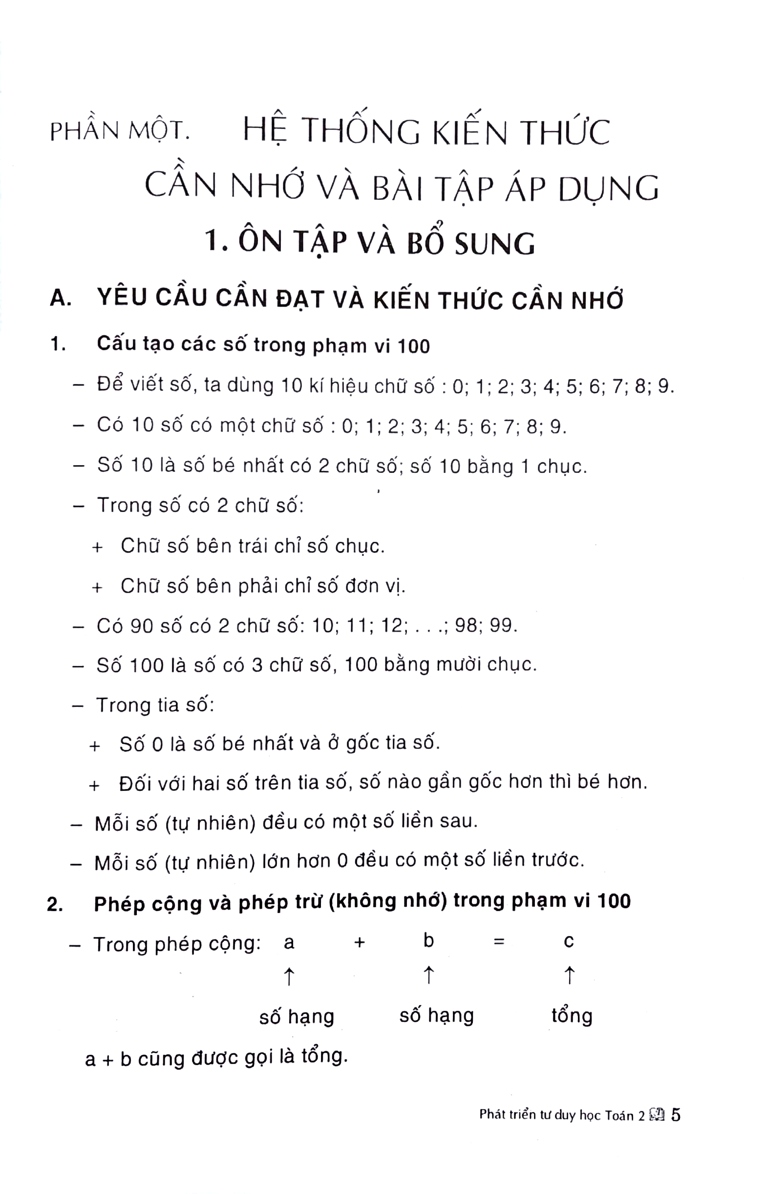 phát triển tư duy học toán lớp 2