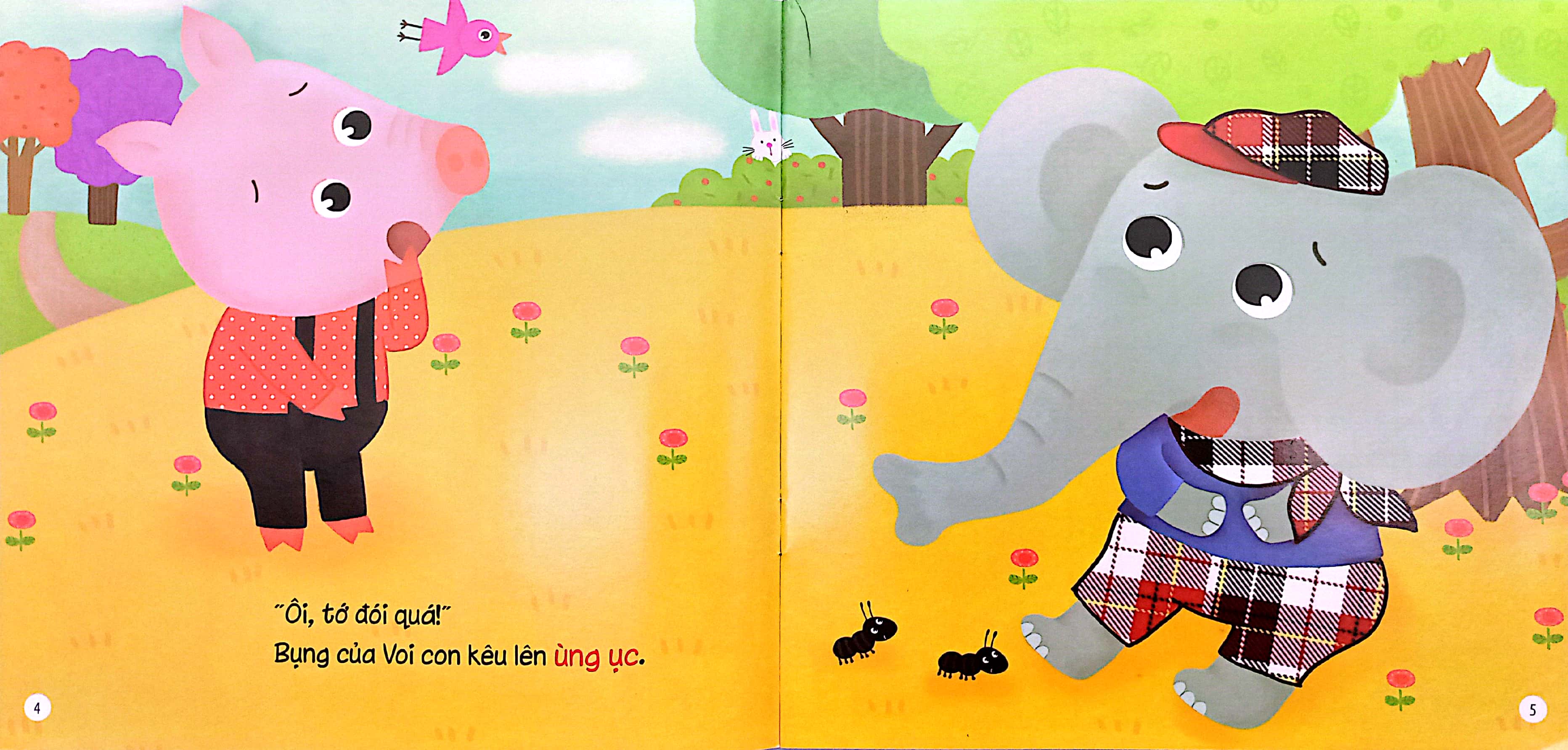 phát triển tư duy - kĩ năng cho bé: nuôi dưỡng tình bạn - voi và ỉn là đôi bạn thân