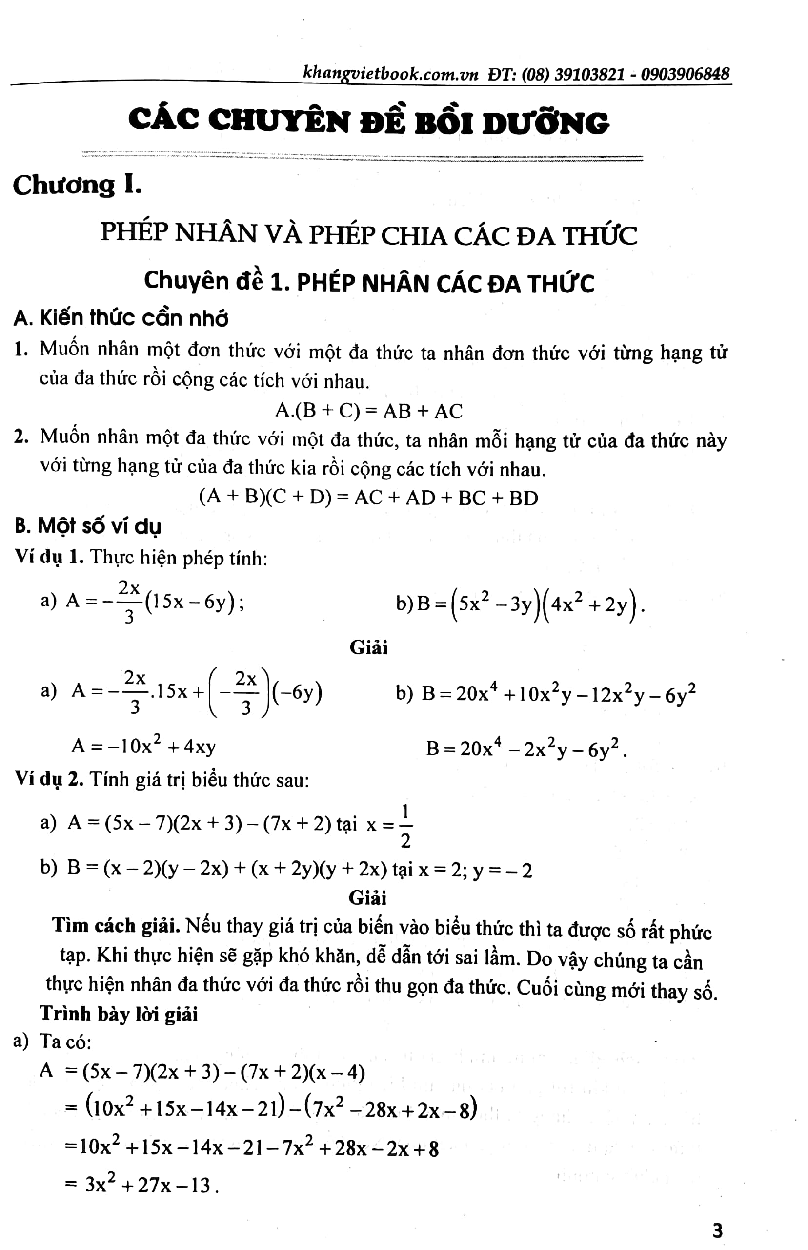 phát triển tư duy sáng tạo - giải toán đại số 8