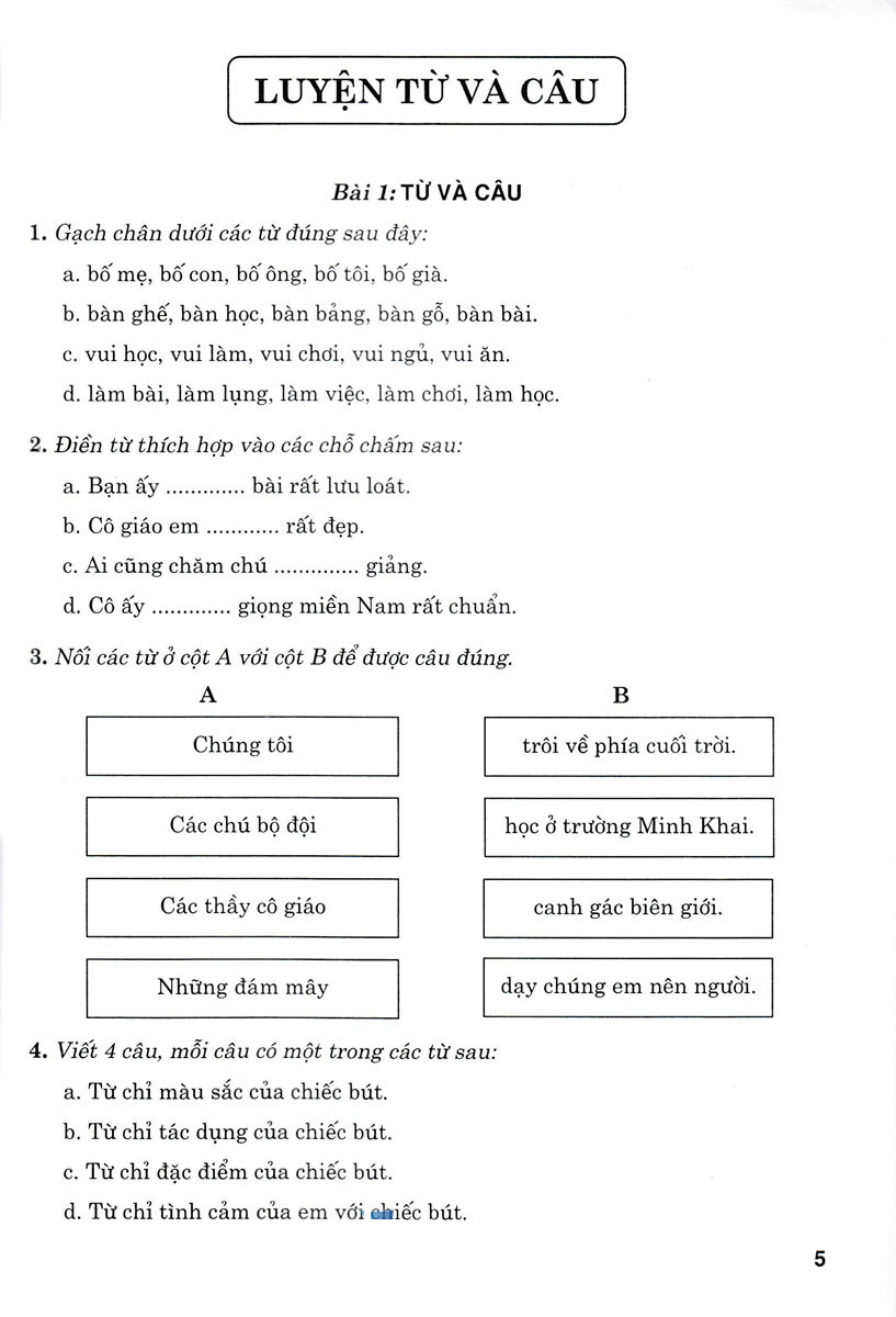 phát triển và nâng cao tiếng việt 2