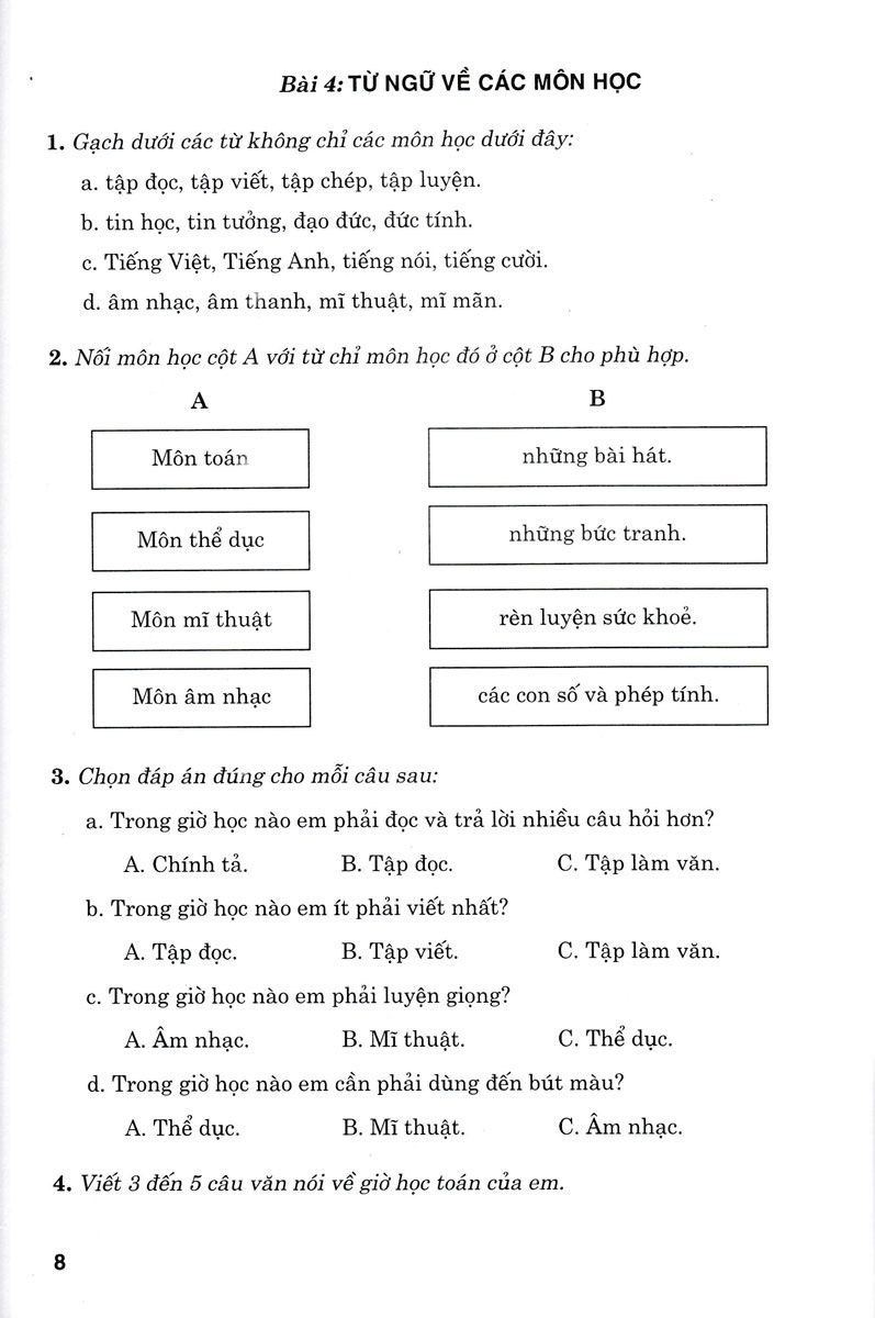 phát triển và nâng cao tiếng việt 2