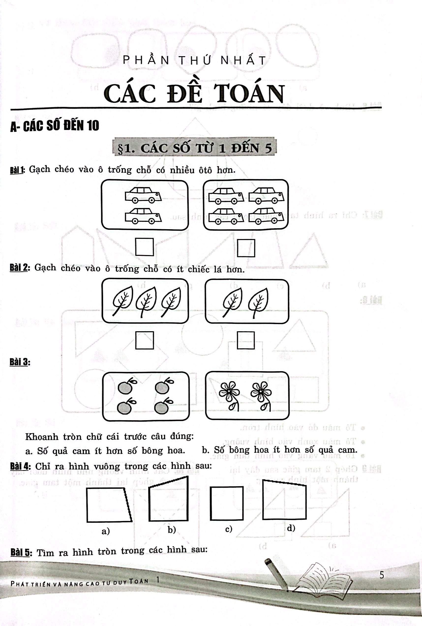 phát triển và nâng cao tư duy toán 1 (biên soạn theo chương trình giáo dục phổ thông mới)