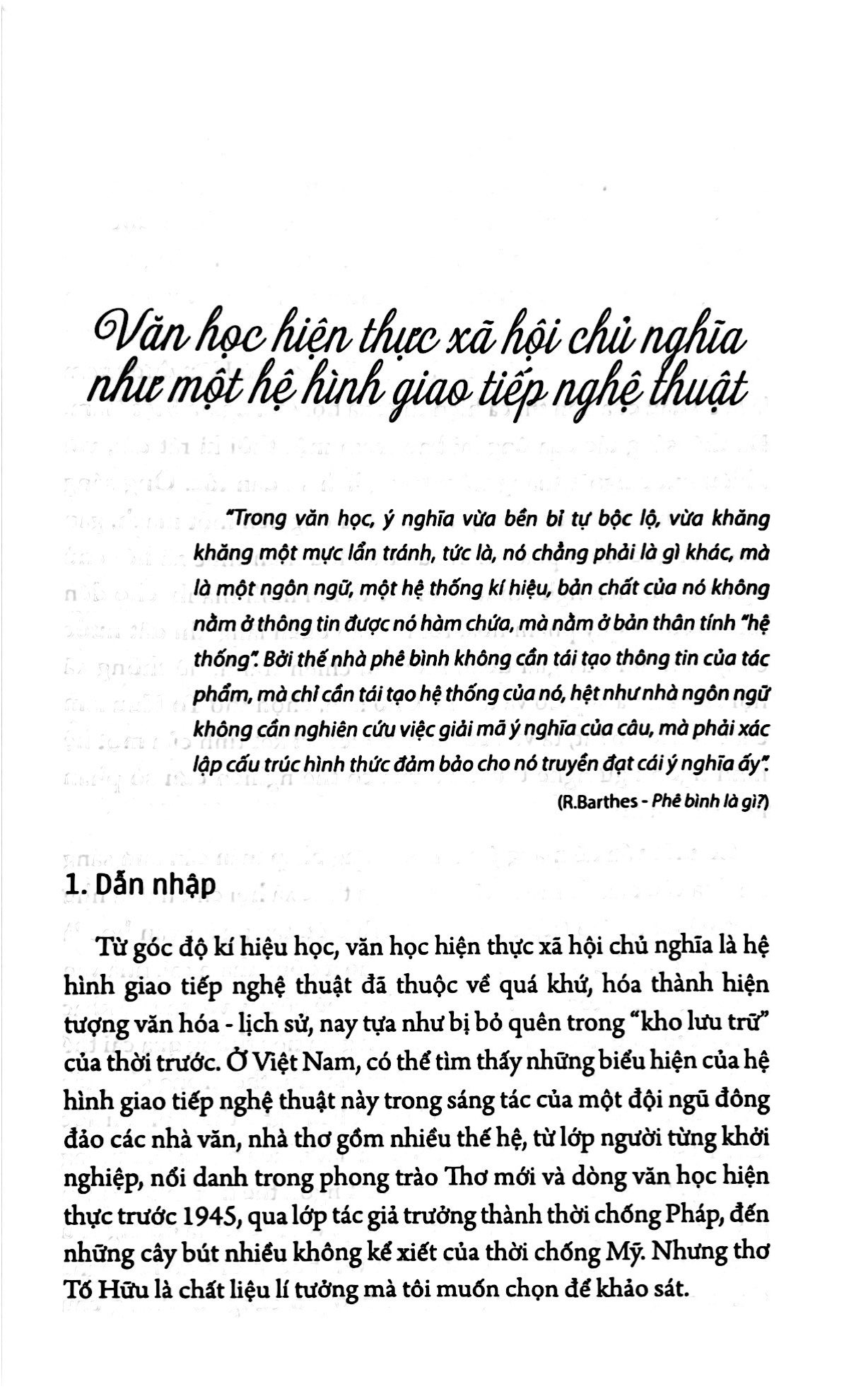 phê bình kí hiệu học - đọc văn như là hành trình tái thiết ngôn ngữ (tái bản 2019)