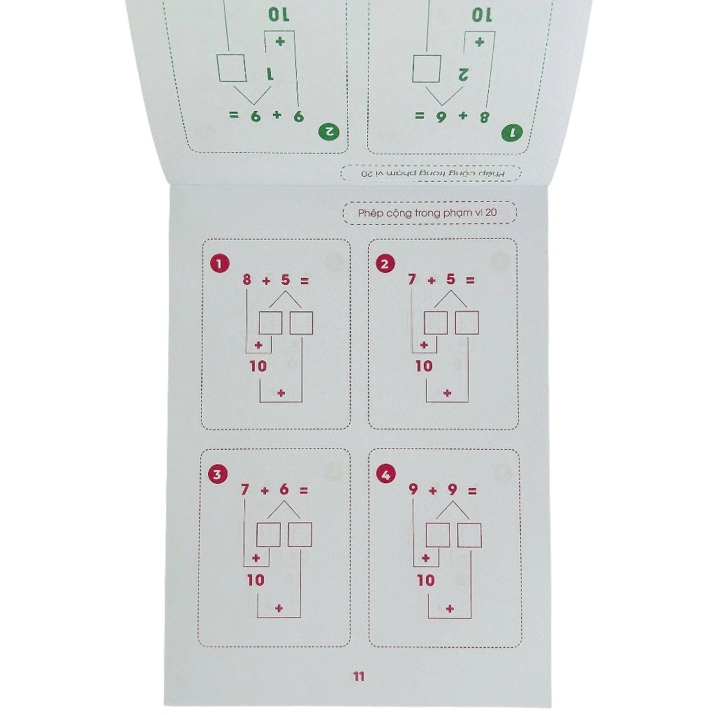 Phep Cong Trong Pham Vi 20 - Toan Tu Duy - Theo So Do Tach-Gop