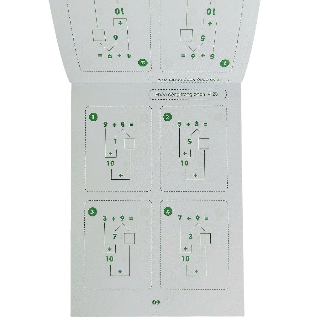 Phep Cong Trong Pham Vi 20 - Toan Tu Duy - Theo So Do Tach-Gop