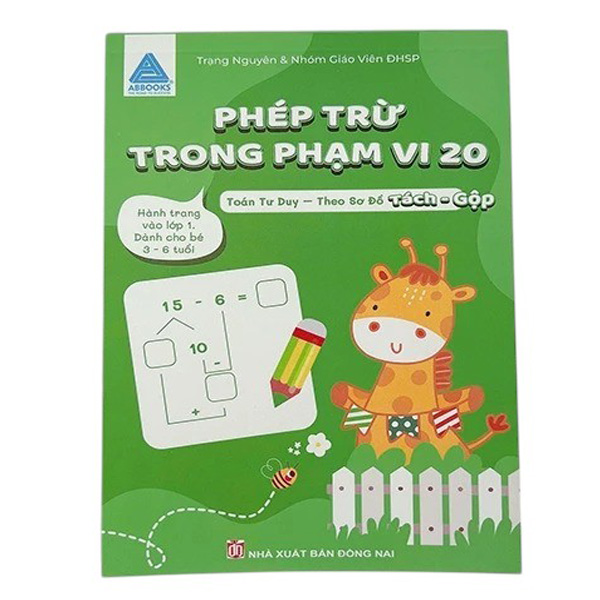 Phep Tru Trong Pham Vi 20 - Toan Tu Duy - Theo So Do Tach-Gop
