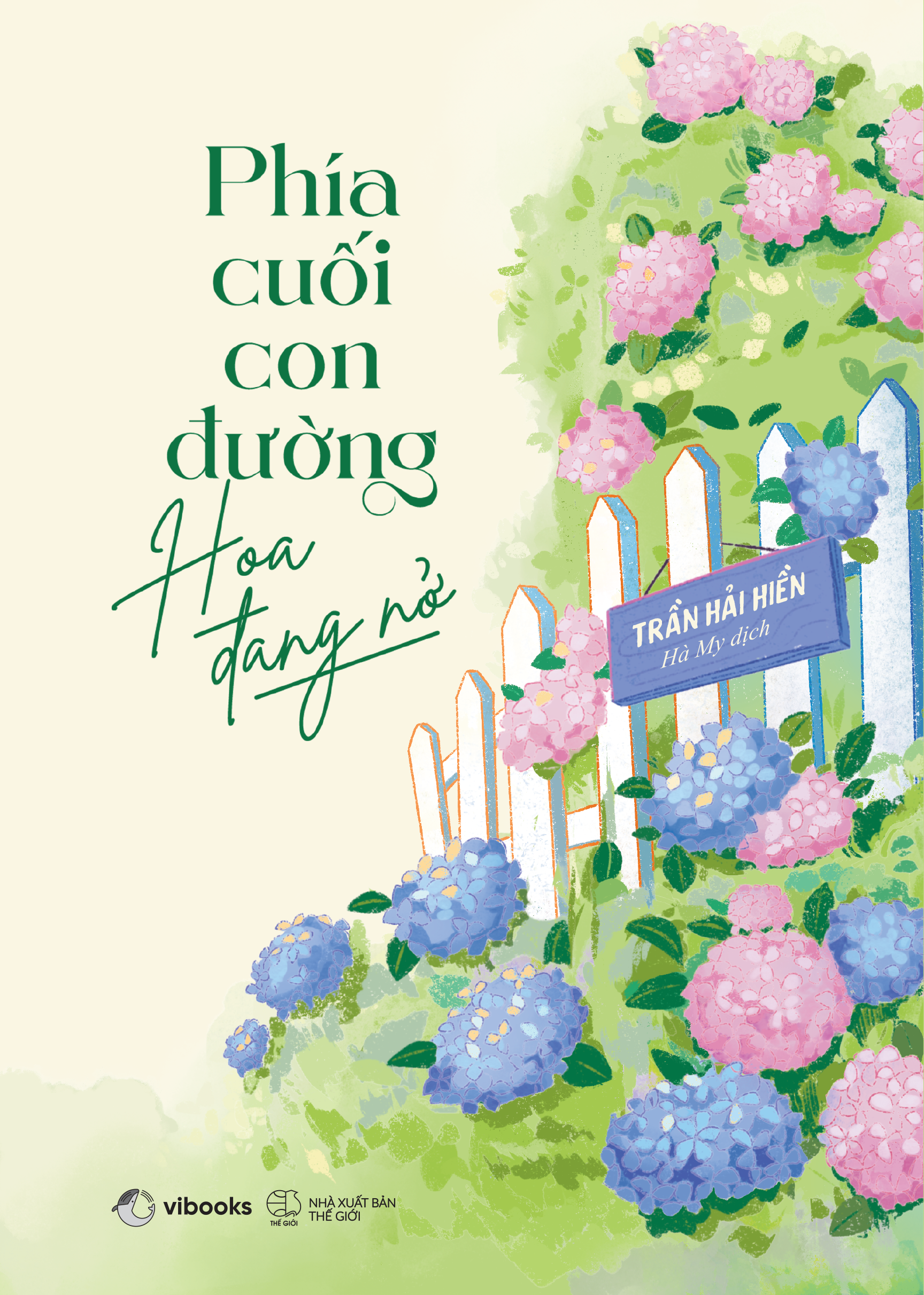 phía cuối con đường hoa đang nở