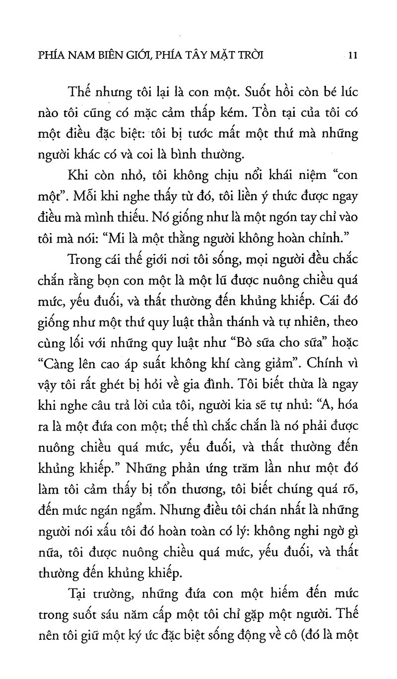 phía nam biên giới, phía tây mặt trời