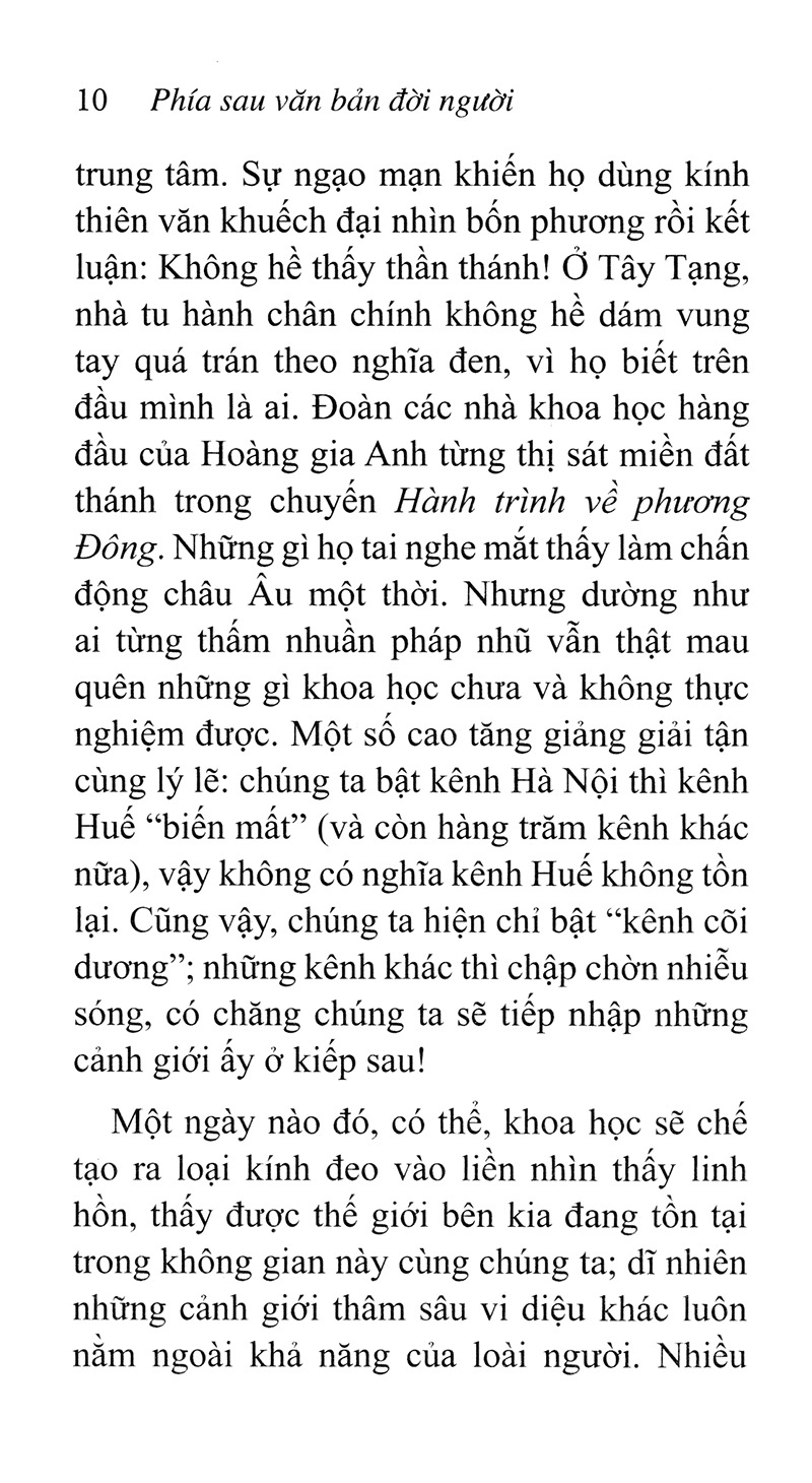 phía sau văn bản đời người