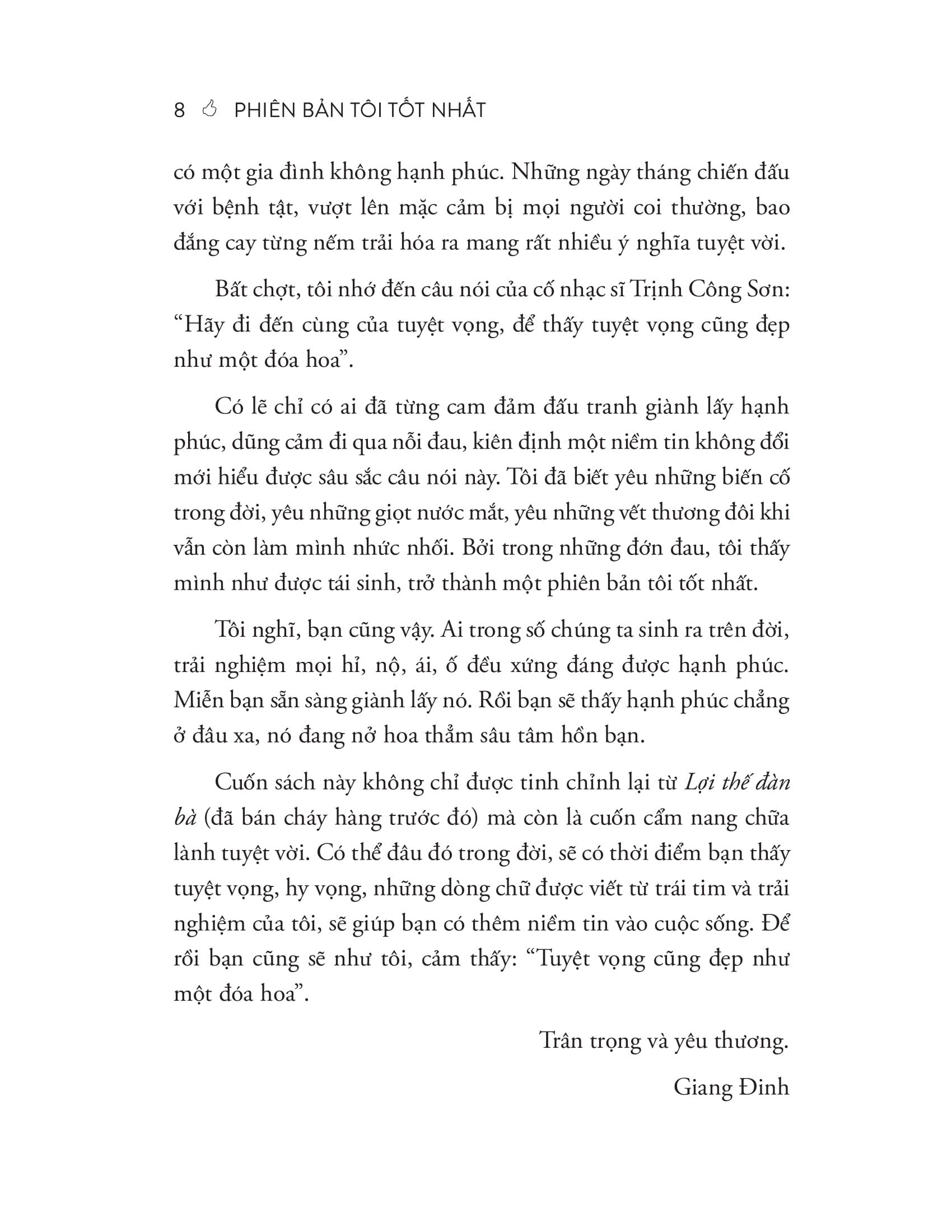 phiên bản tôi tốt nhất