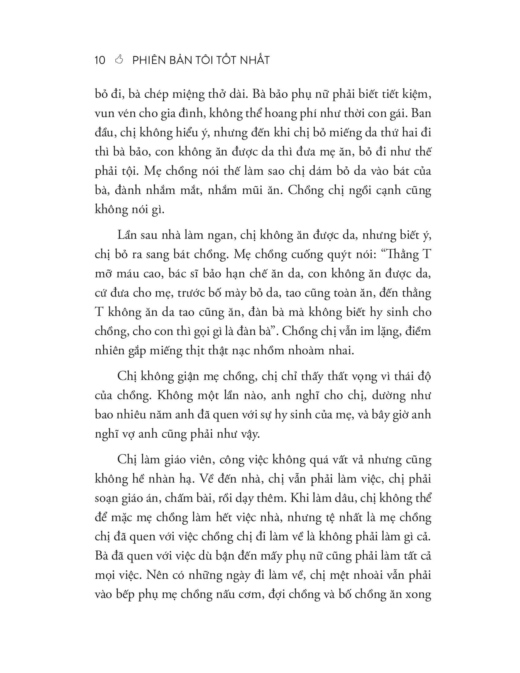 phiên bản tôi tốt nhất