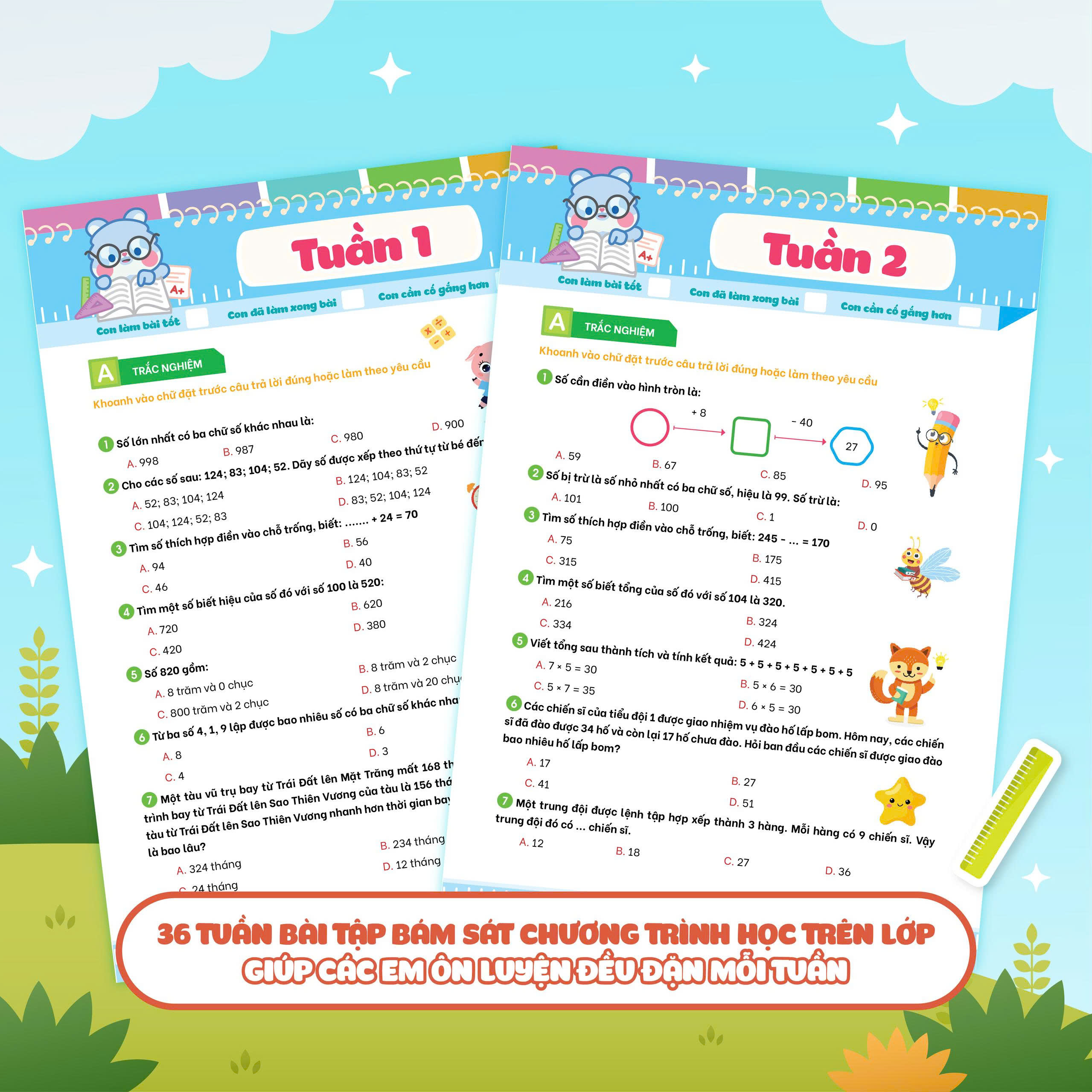 Phieu Bai Tap Cung Co Toan Theo Tuan 3