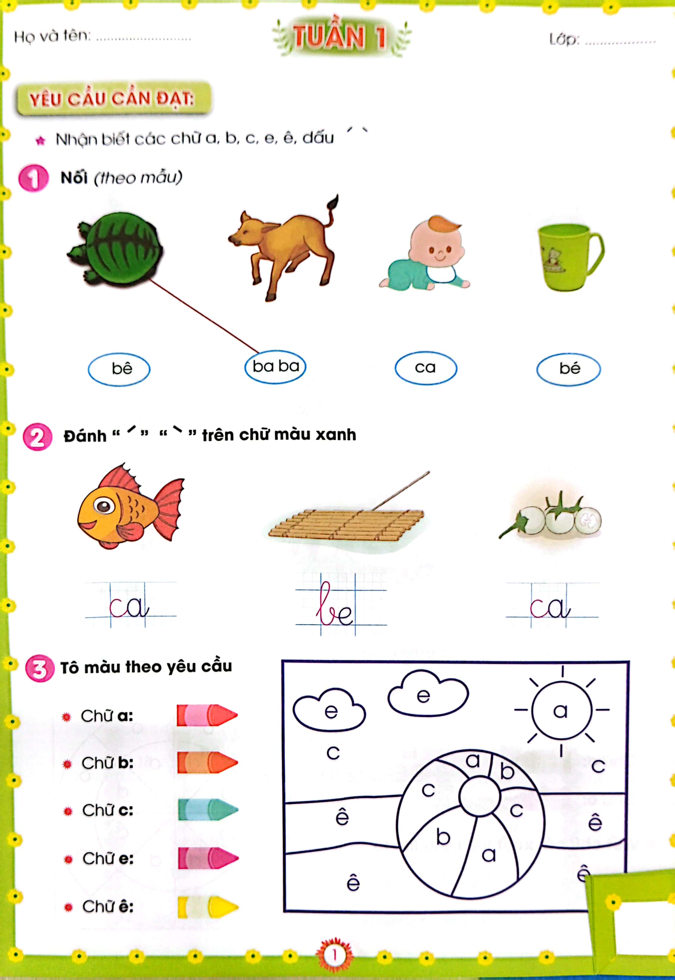 phiếu bài tập cuối tuần môn tiếng việt 1 (kết nối - 2022)