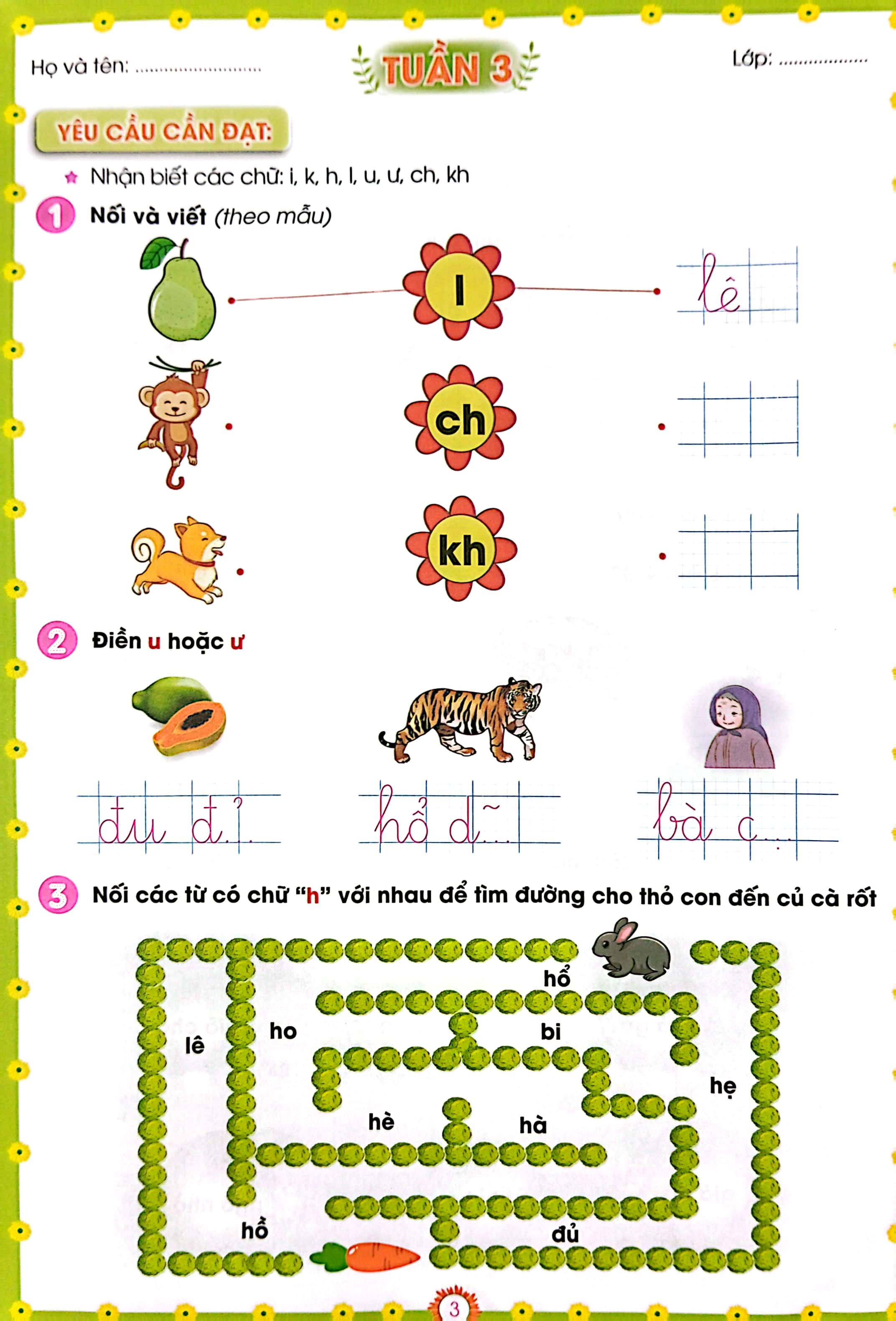 phiếu bài tập cuối tuần môn tiếng việt 1 (kết nối - 2022)