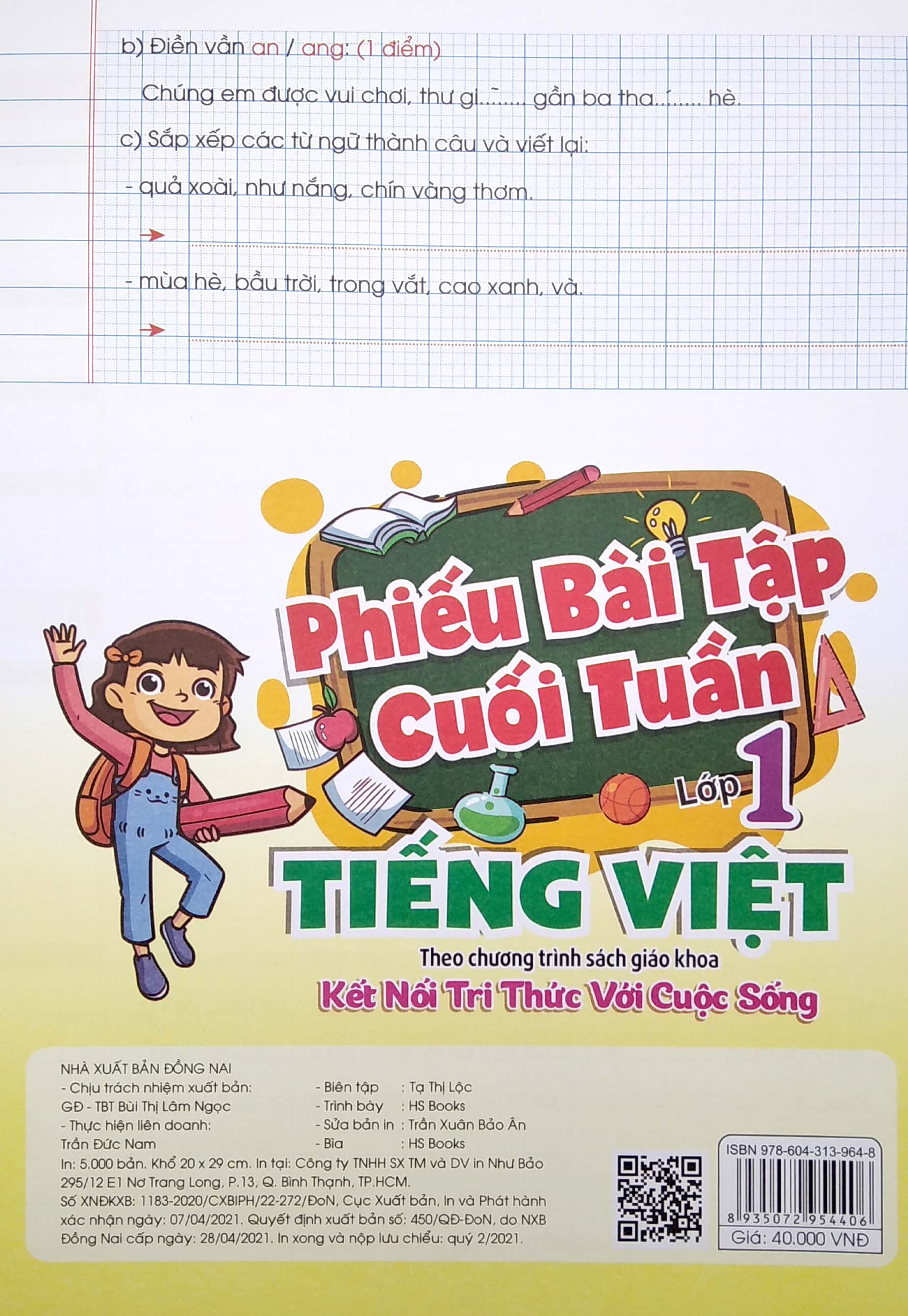 phiếu bài tập cuối tuần - môn tiếng việt lớp 1 (theo kết nối tri thức với cuộc sống)
