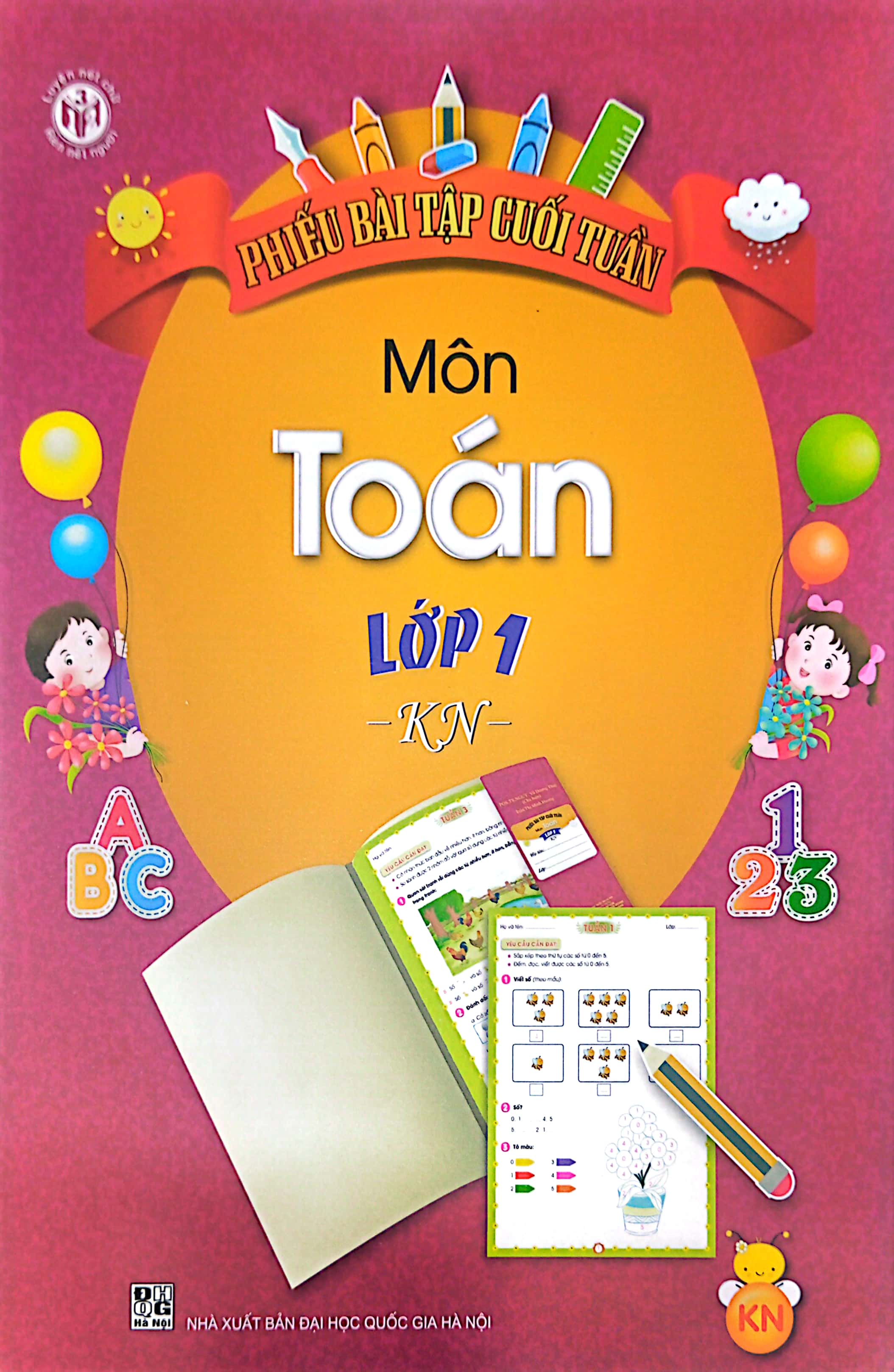 phiếu bài tập cuối tuần môn toán 1 (kết nối - 2022)