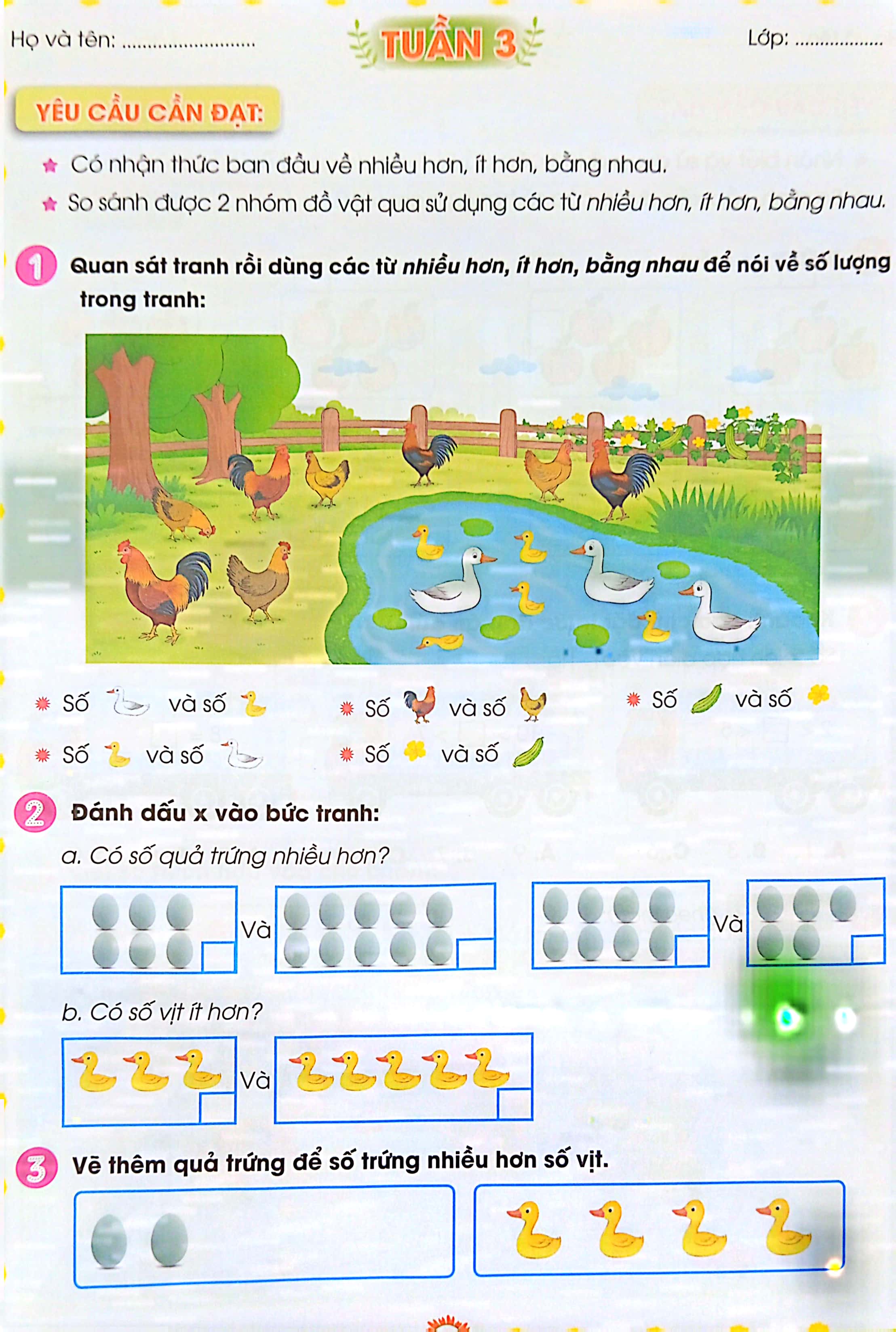 phiếu bài tập cuối tuần môn toán 1 (kết nối - 2022)