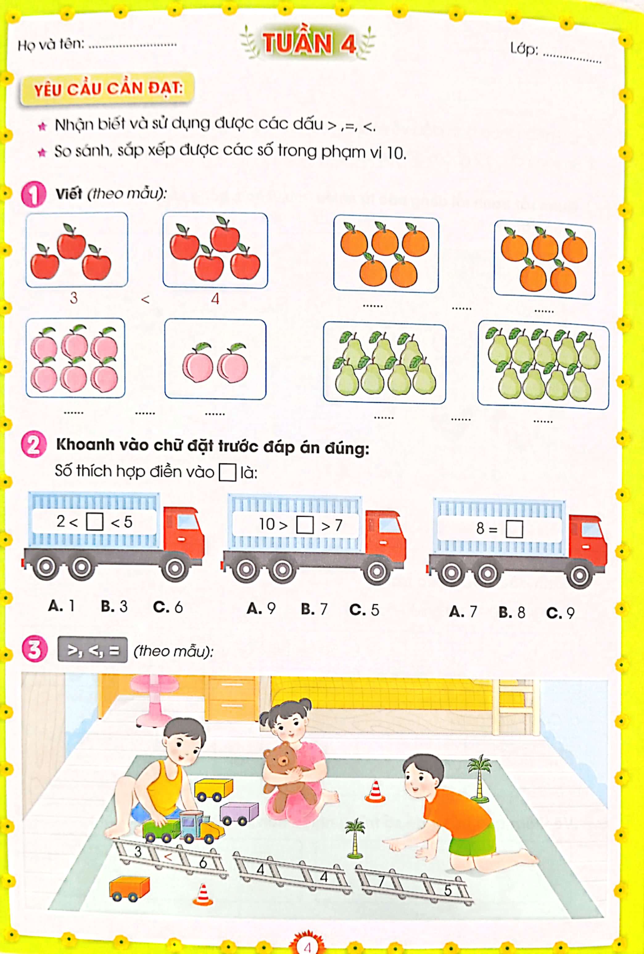 phiếu bài tập cuối tuần môn toán 1 (kết nối - 2022)