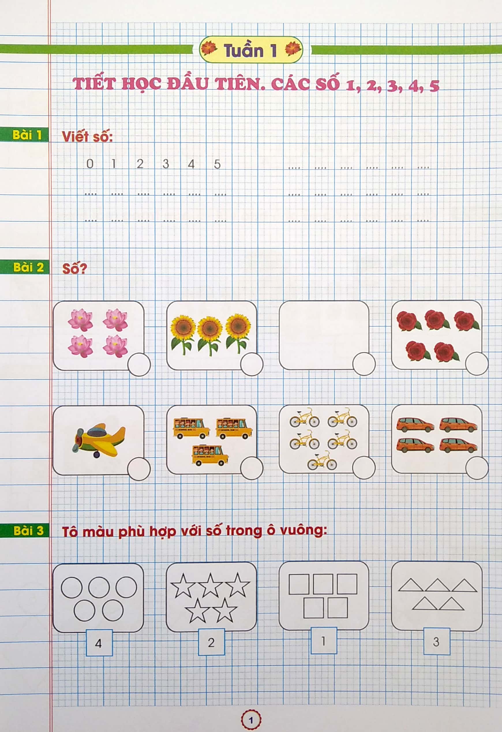 phiếu bài tập cuối tuần - môn toán lớp 1 (theo kết nối tri thức với cuộc sống)