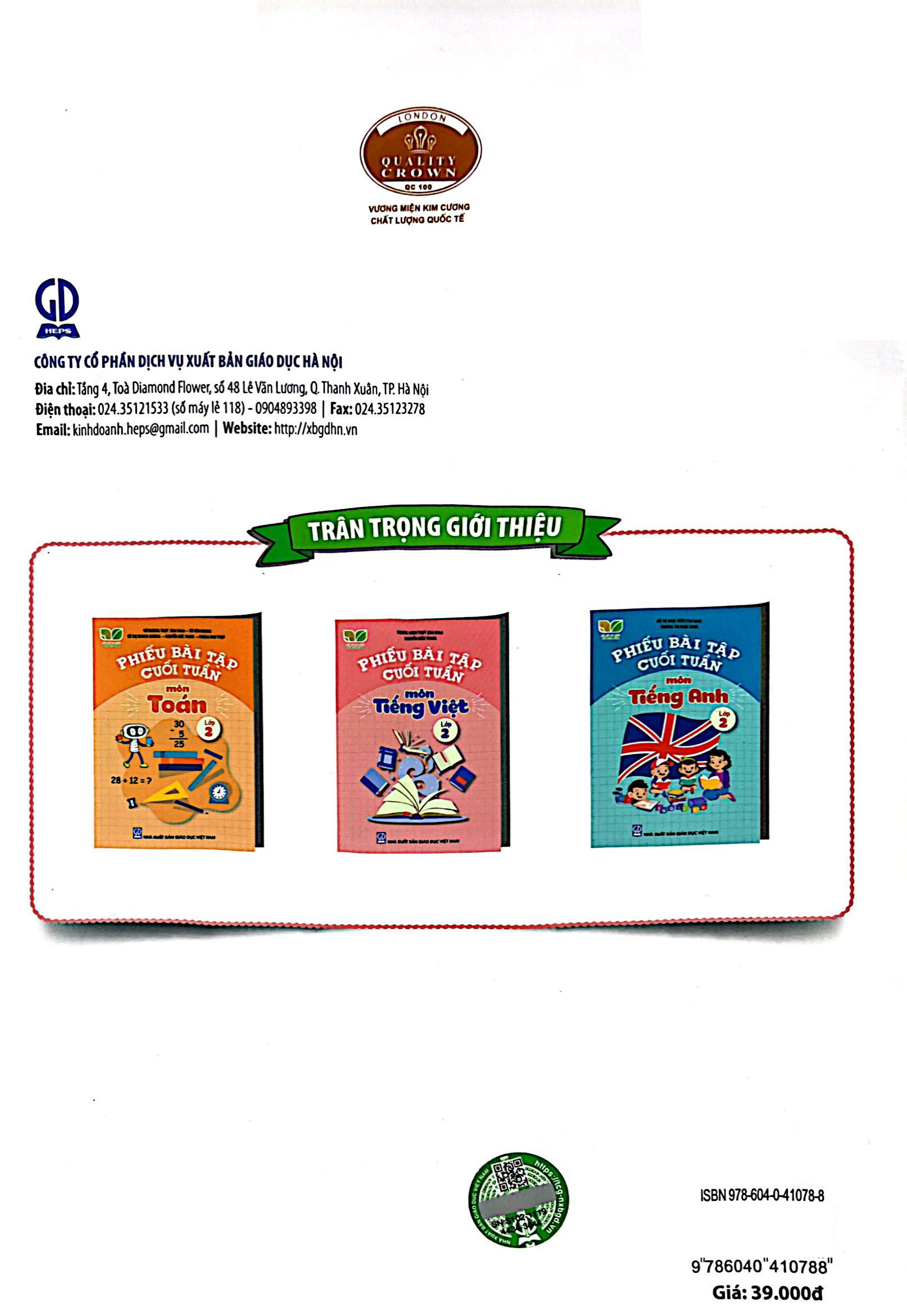 phiếu bài tập cuối tuần môn toán lớp 2 (kết nối)