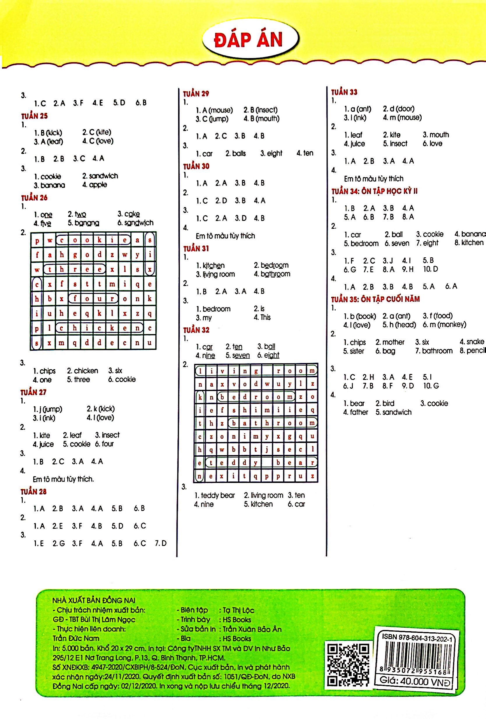 phiếu bài tập cuối tuần - tiếng anh lớp 1 (biên soạn theo sgk mới hiện hành)