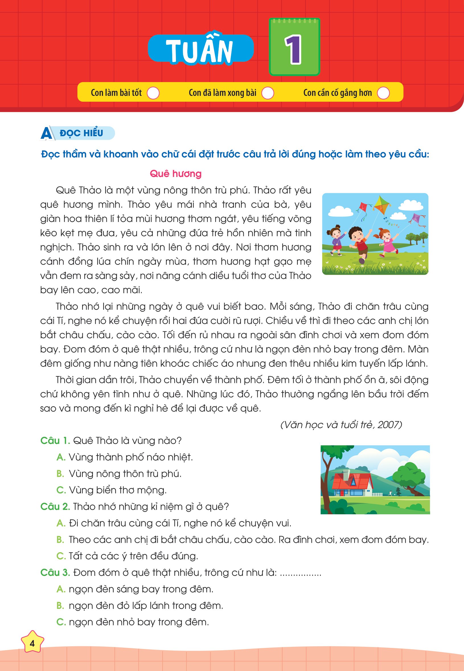 phiếu bài tập cuối tuần tiếng việt 3